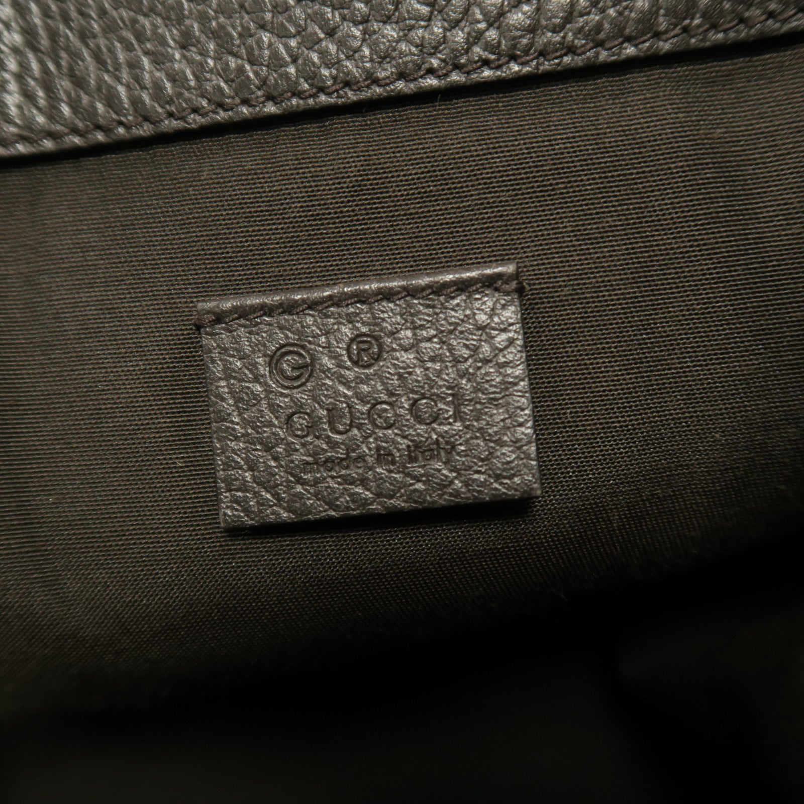 GUCCI 帆布Backpack銀扣背包啡色