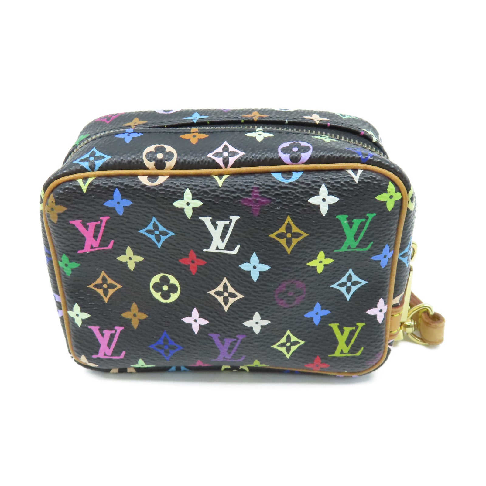 LOUIS VUITTON Monogram Multi Trousse Wapity Pouch金扣手挽包黑色/彩色
