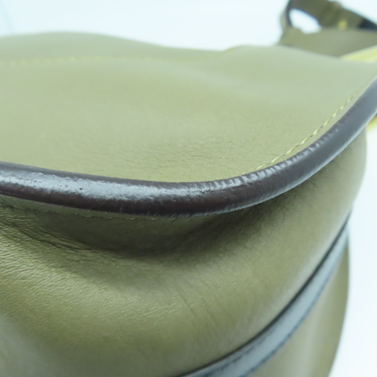 Chloe 牛皮皮革Shoulder Bag金扣肩背袋绿色