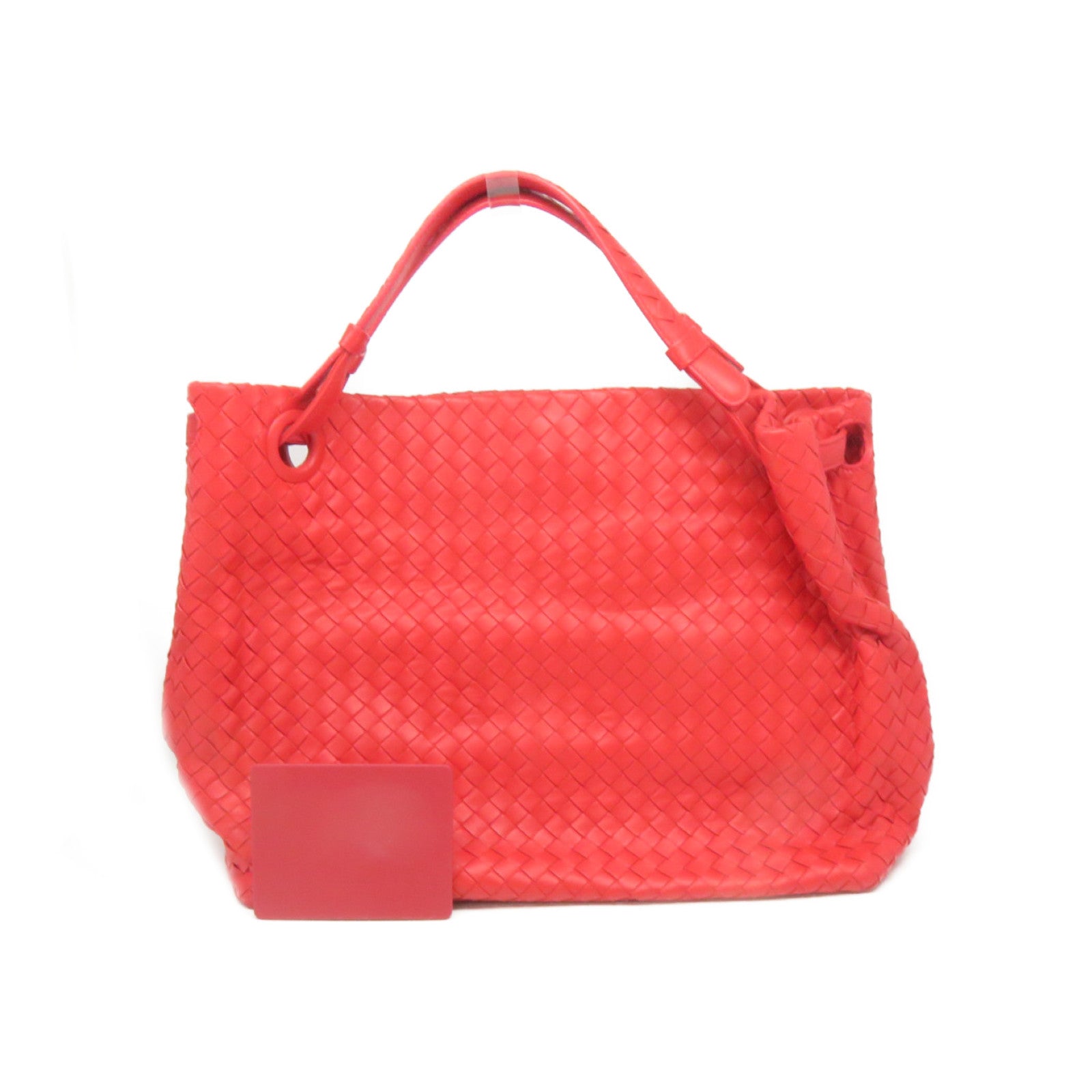 BOTTEGA VENETA 織紋皮革Tote Bag手挽袋紅色