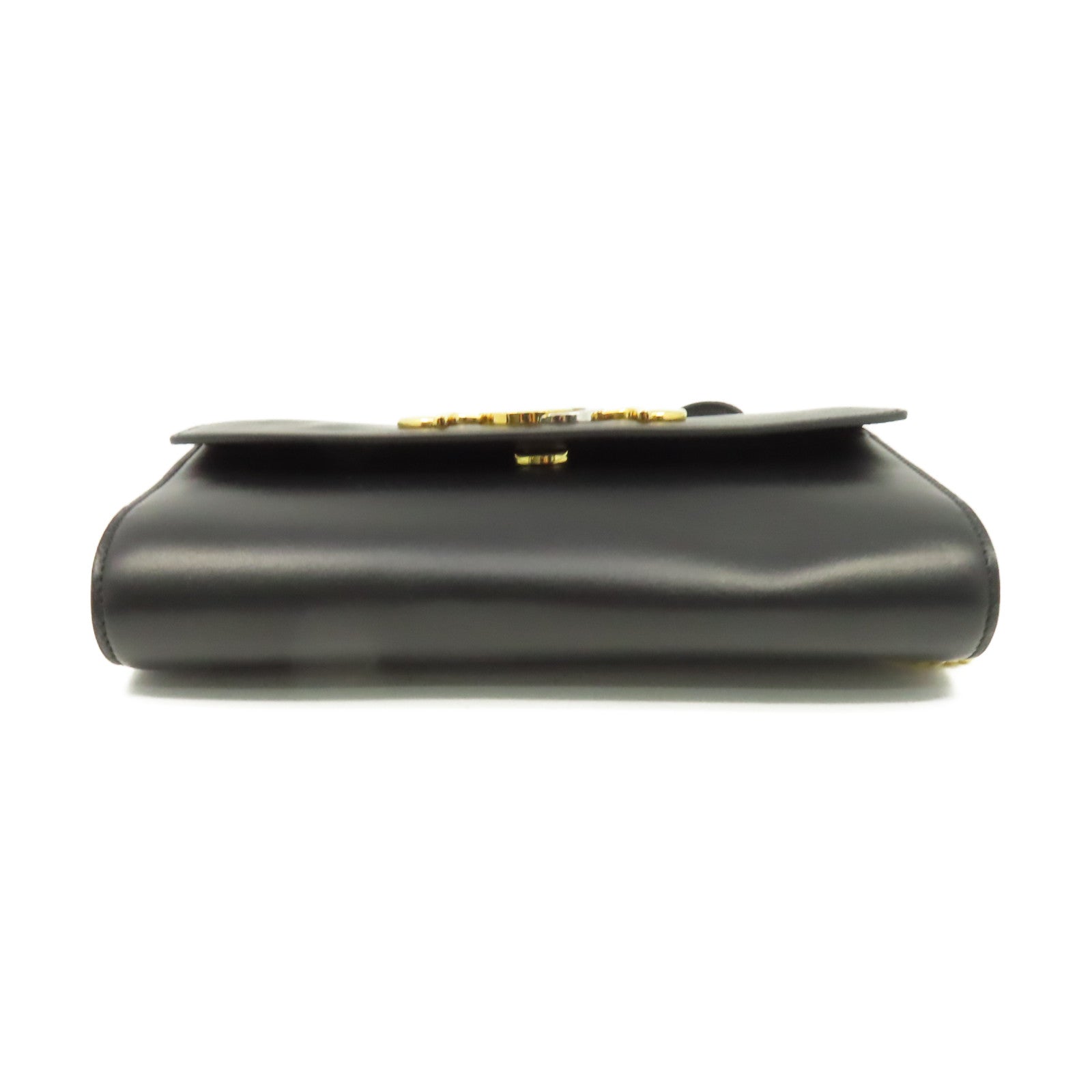 GUCCI 牛皮皮革Zumi Chain Shoulder Bag鏈帶手挽肩背兩用袋黑色