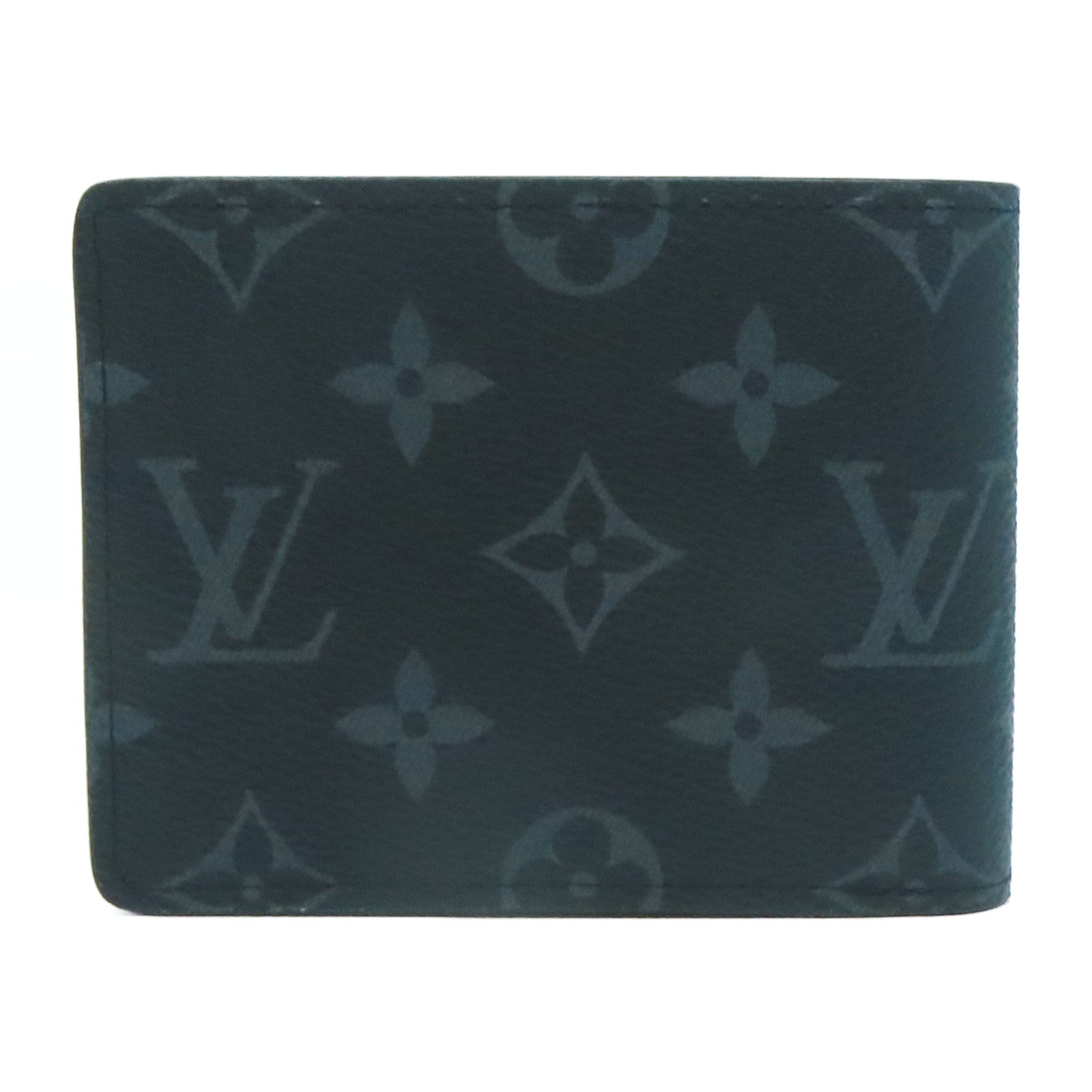 LOUIS VUITTON Monogram Eclipse Slender錢包黑色