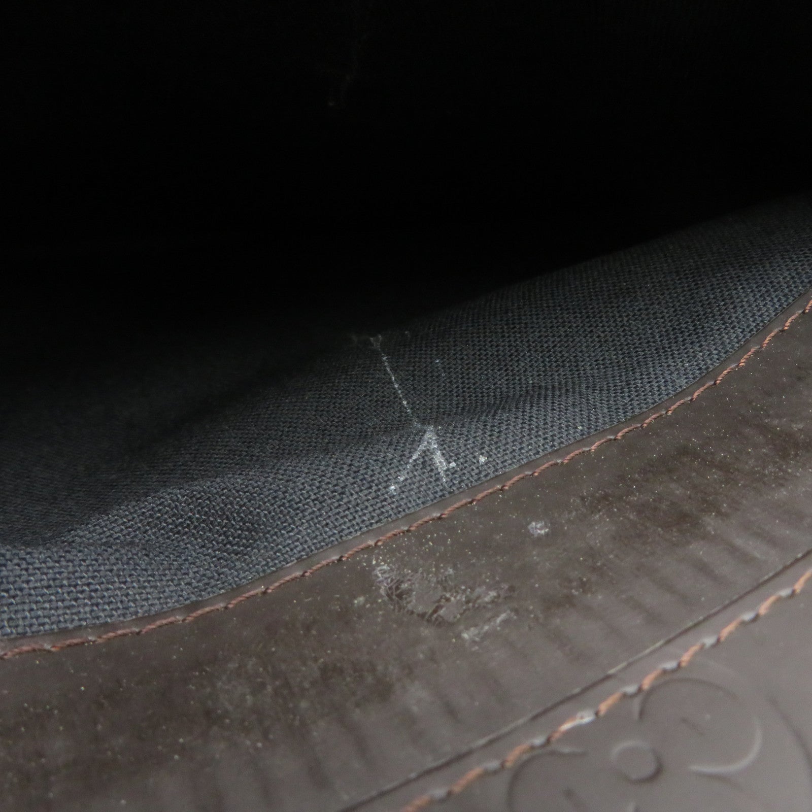 LOUIS VUITTON 【激减优惠】Monogram Glace Steve银扣链带肩背袋啡色