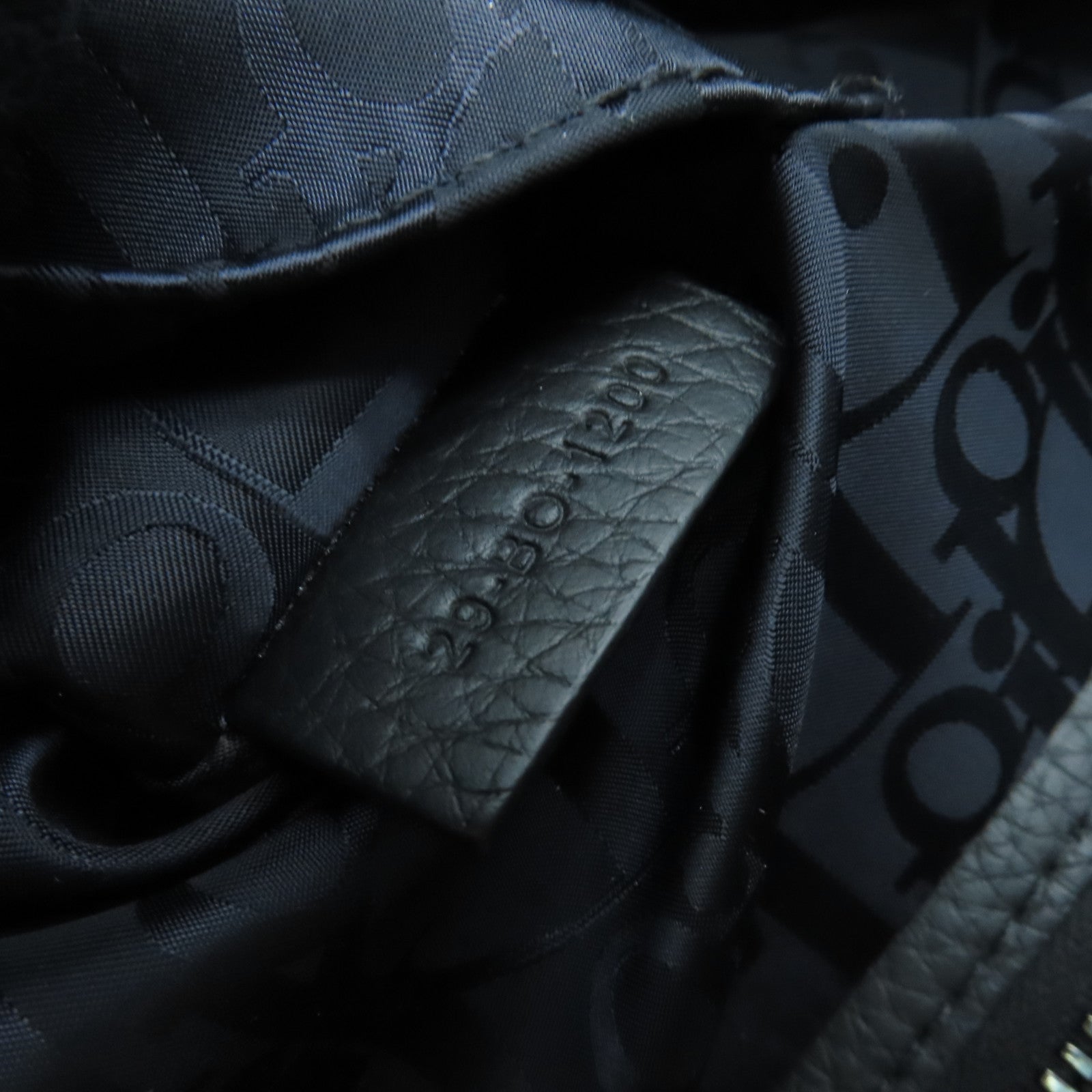Dior 牛皮皮革2way Shoulder Bag銀扣手挽肩背兩用袋黑色
