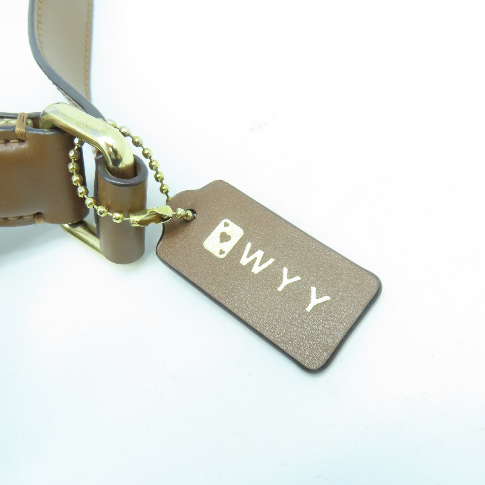 COACH 塗層帆布Waist Bag金扣腰包啡色