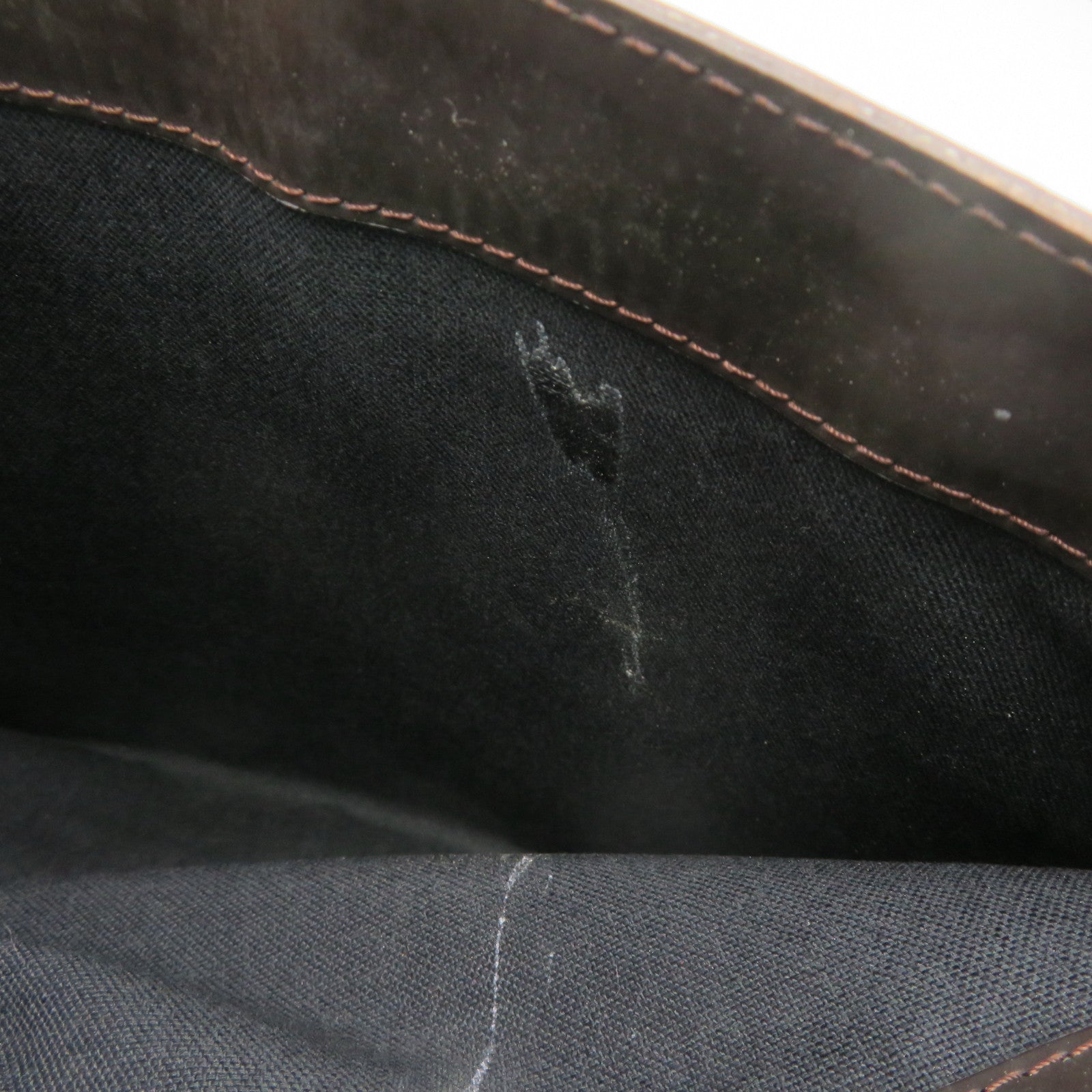 LOUIS VUITTON 【激减优惠】Monogram Glace Steve银扣链带肩背袋啡色