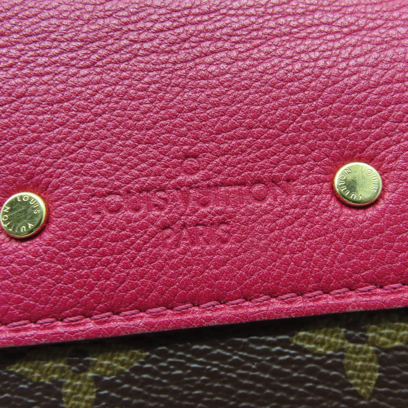 LOUIS VUITTON 【激減優惠】Monogram Pallas Chain 2Way Shoulder Bag金扣手挽肩背兩用袋啡色／紅色