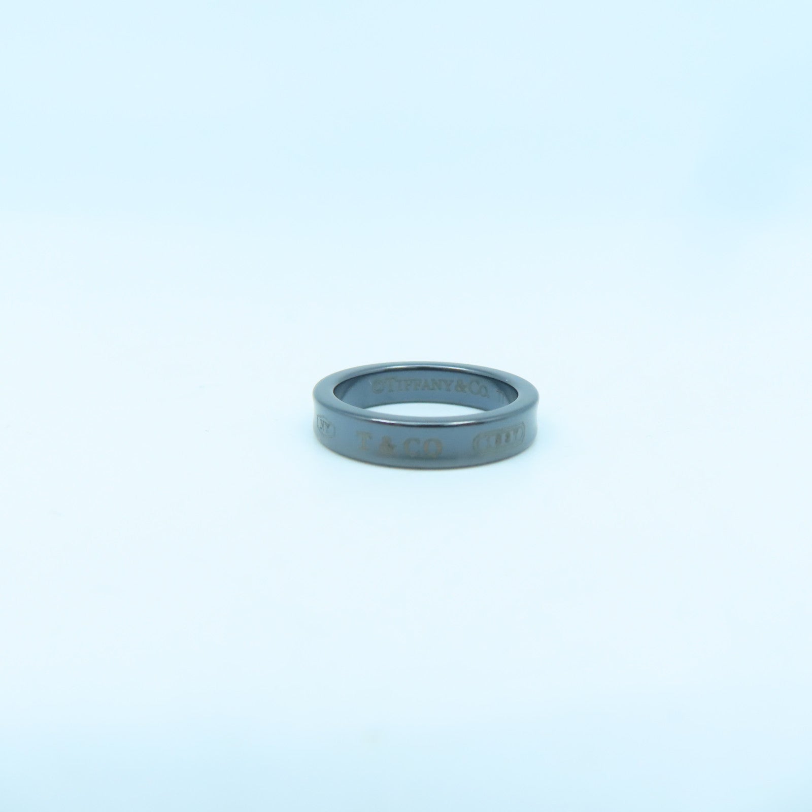 TIFFANY＆CO 陶瓷1837 Ring戒指US#5.25黑色