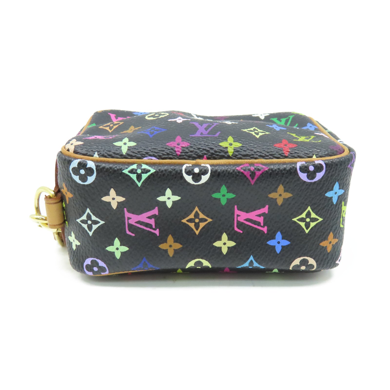 LOUIS VUITTON Monogram Multi Trousse Wapity Pouch金扣手挽包黑色/彩色