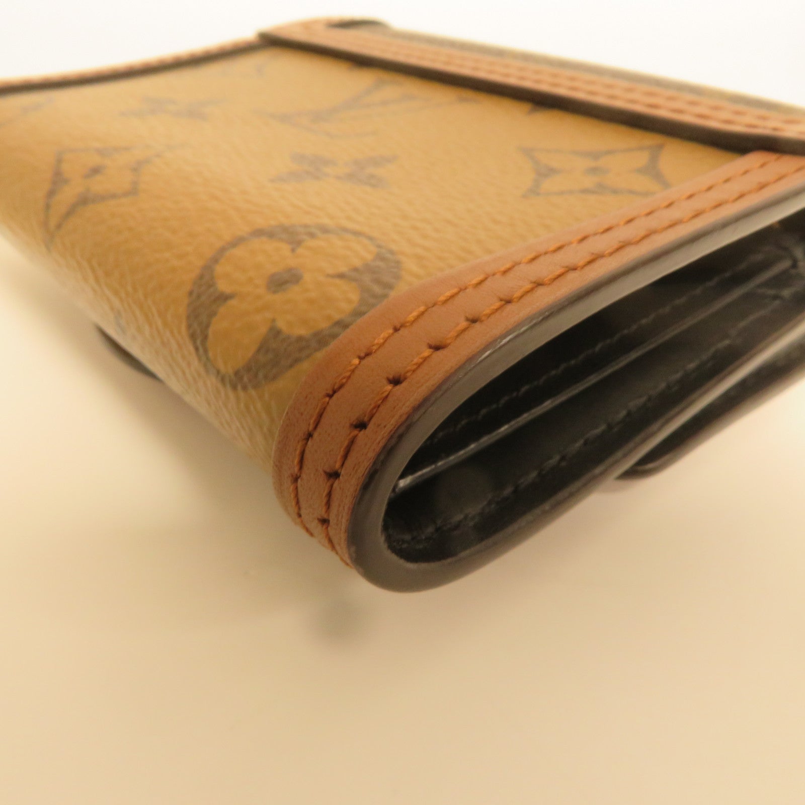 LOUIS VUITTON Monogram Dauphine金扣錢包啡色