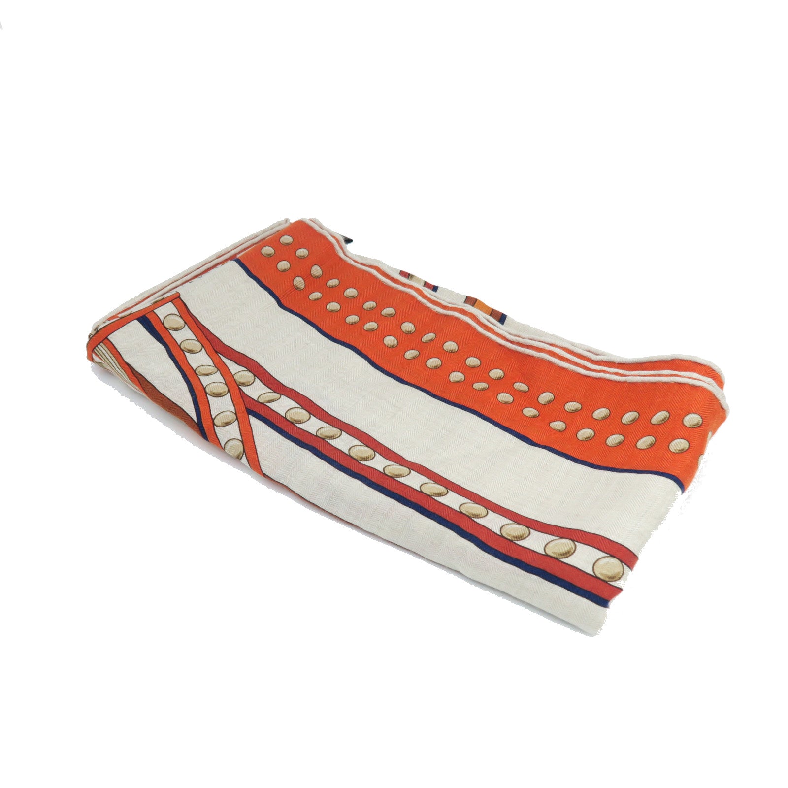 HERMES Cashmere/Silk Scarf Orange