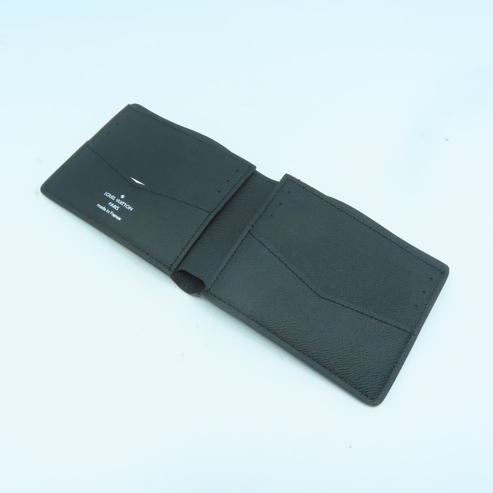 LOUIS VUITTON Monogram Eclipse Slender錢包黑色