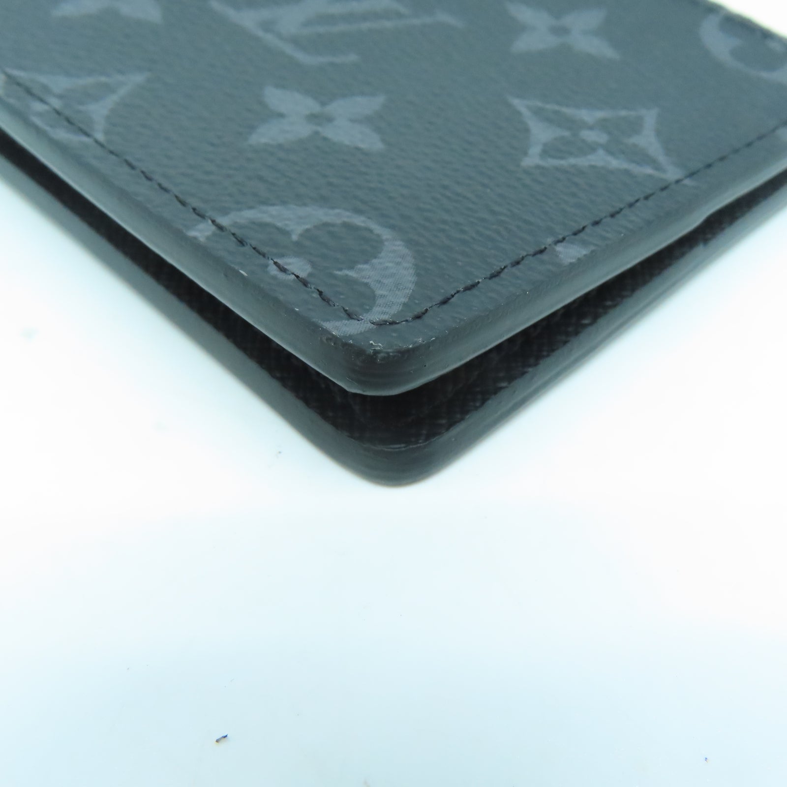LOUIS VUITTON Monogram Eclipse Slender錢包黑色