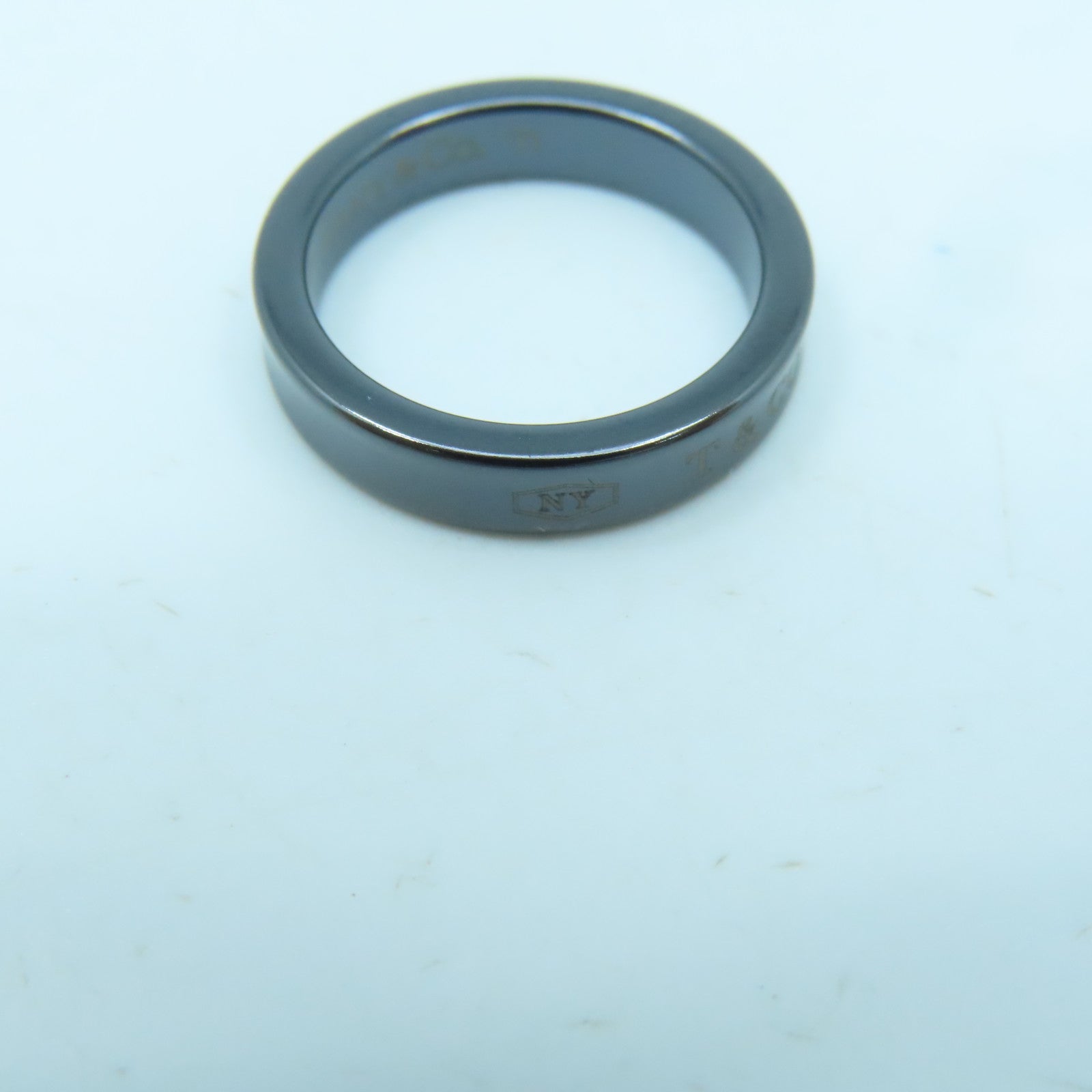 TIFFANY＆CO 陶瓷1837 Ring戒指US#5.25黑色