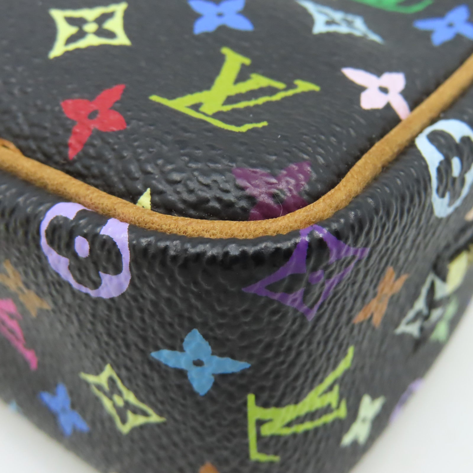 LOUIS VUITTON Monogram Multi Trousse Wapity Pouch金扣手挽包黑色/彩色