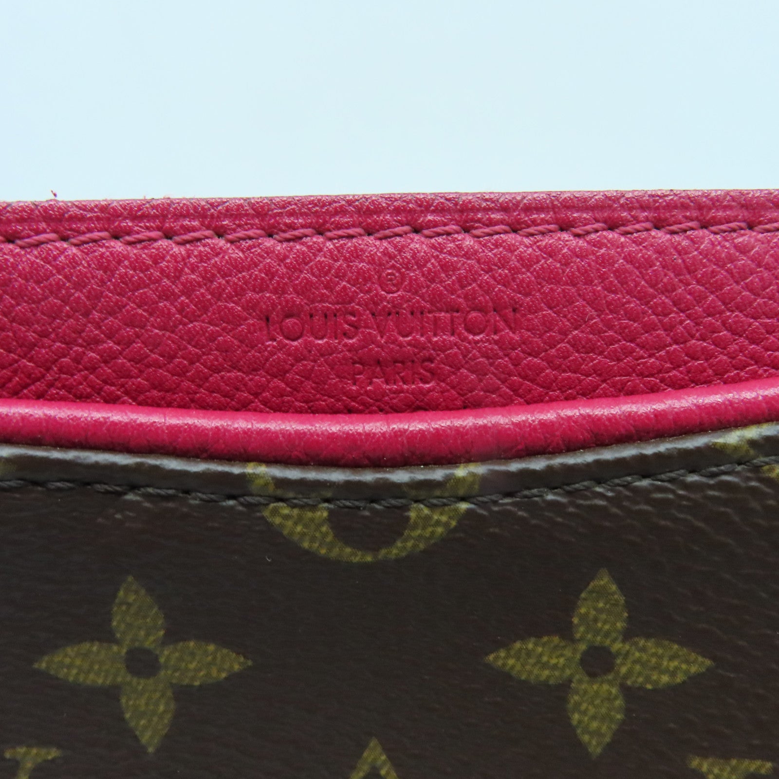 LOUIS VUITTON 【激減優惠】Monogram Pallas Chain 2Way Shoulder Bag金扣手挽肩背兩用袋啡色／紅色