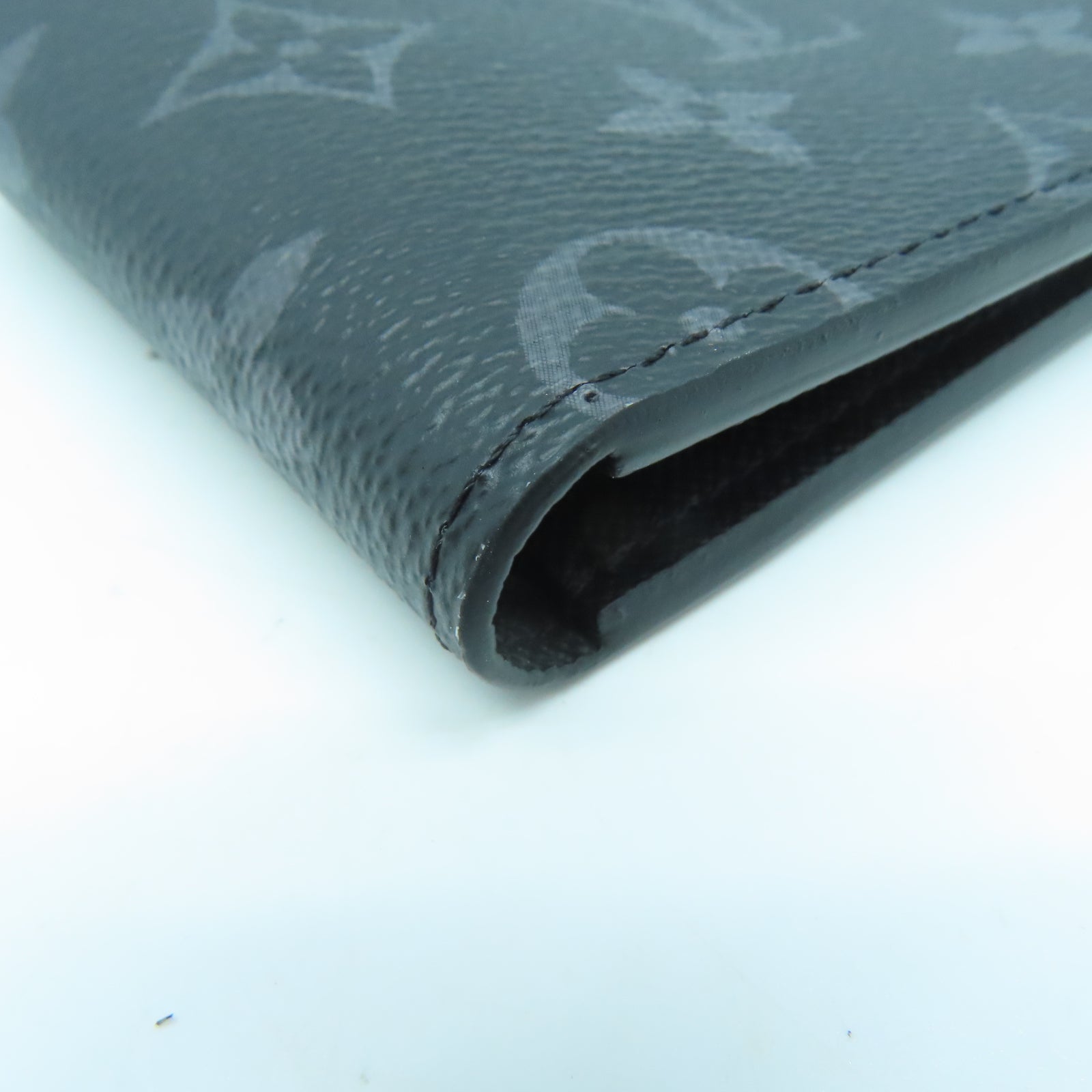 LOUIS VUITTON Monogram Eclipse Slender錢包黑色