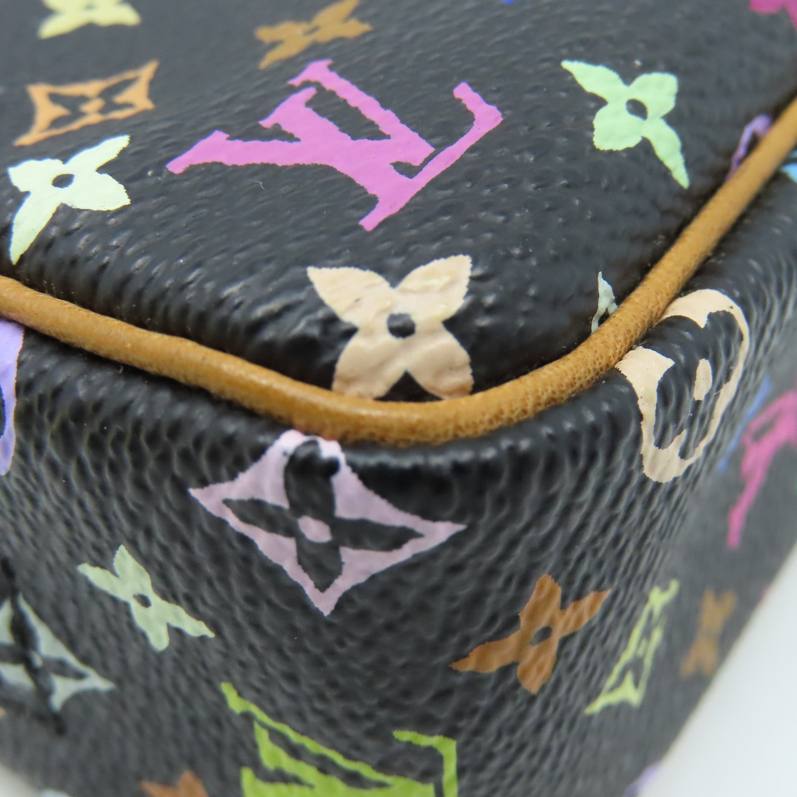 LOUIS VUITTON Monogram Multi Trousse Wapity Pouch金扣手挽包黑色/彩色