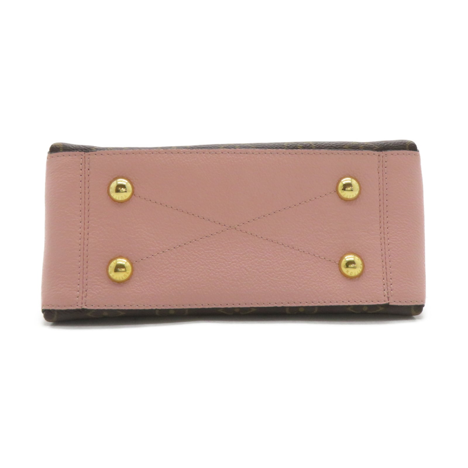 LOUIS VUITTON Monogram Surene BB金扣鏈帶肩背袋啡色/粉紅色