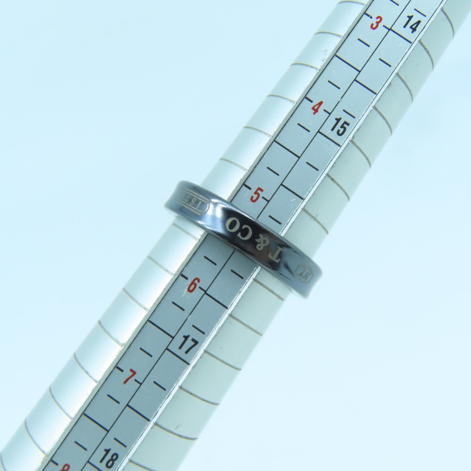 TIFFANY＆CO 陶瓷1837 Ring戒指US#5.25黑色