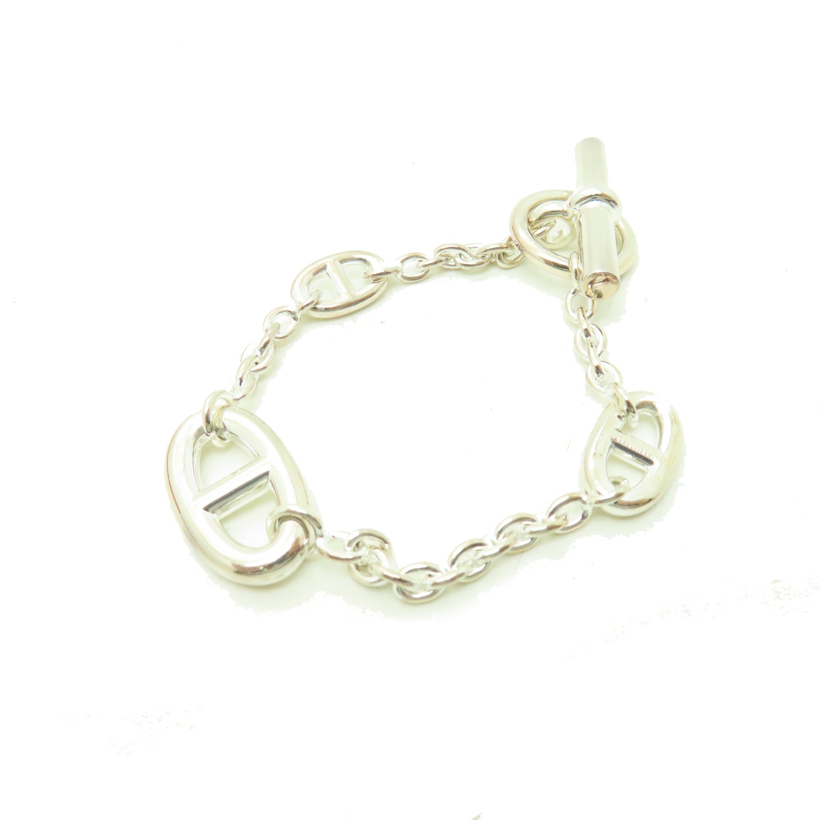 HERMES 925純銀Chaine D'ancre Bracelet手鏈