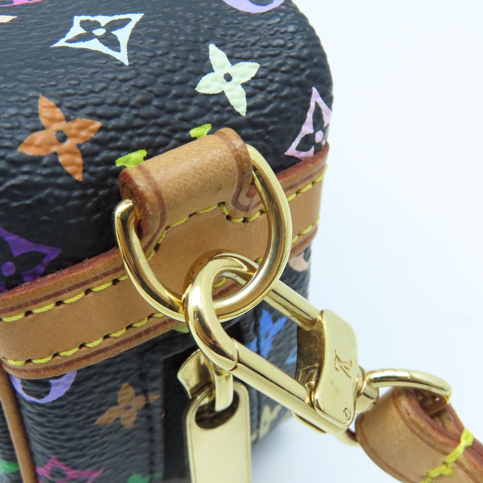 LOUIS VUITTON Monogram Multi Trousse Wapity Pouch金扣手挽包黑色/彩色