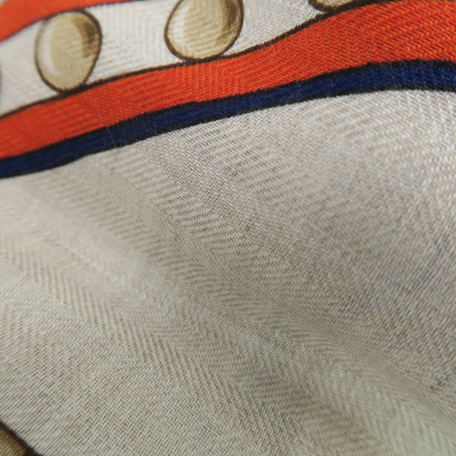 HERMES Cashmere/Silk Scarf Orange