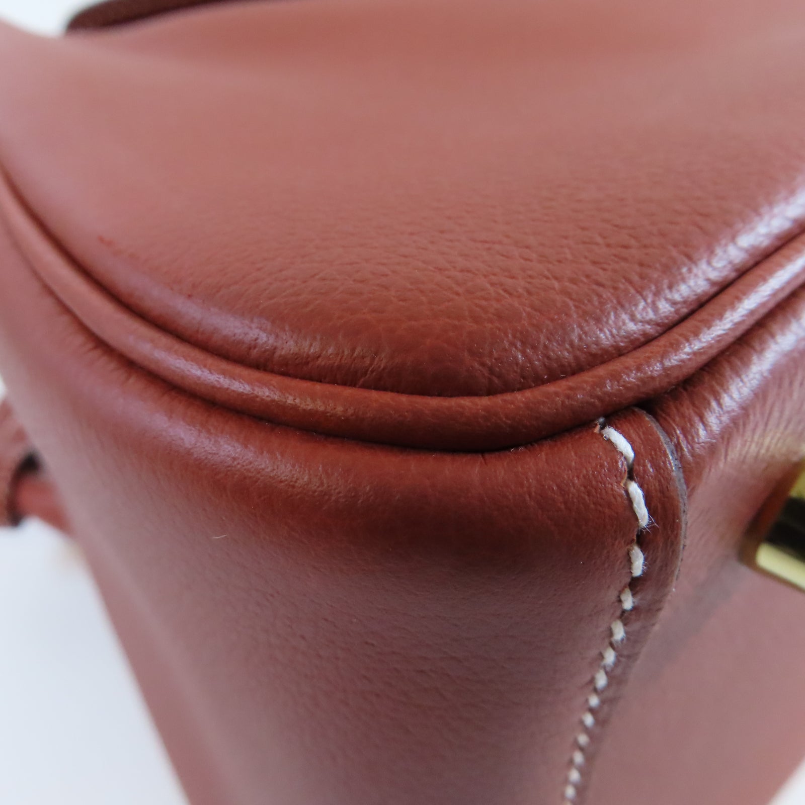 HERMES Evercolor皮革Lindy 26金扣手挽肩背兩用袋Cuivre 南瓜色