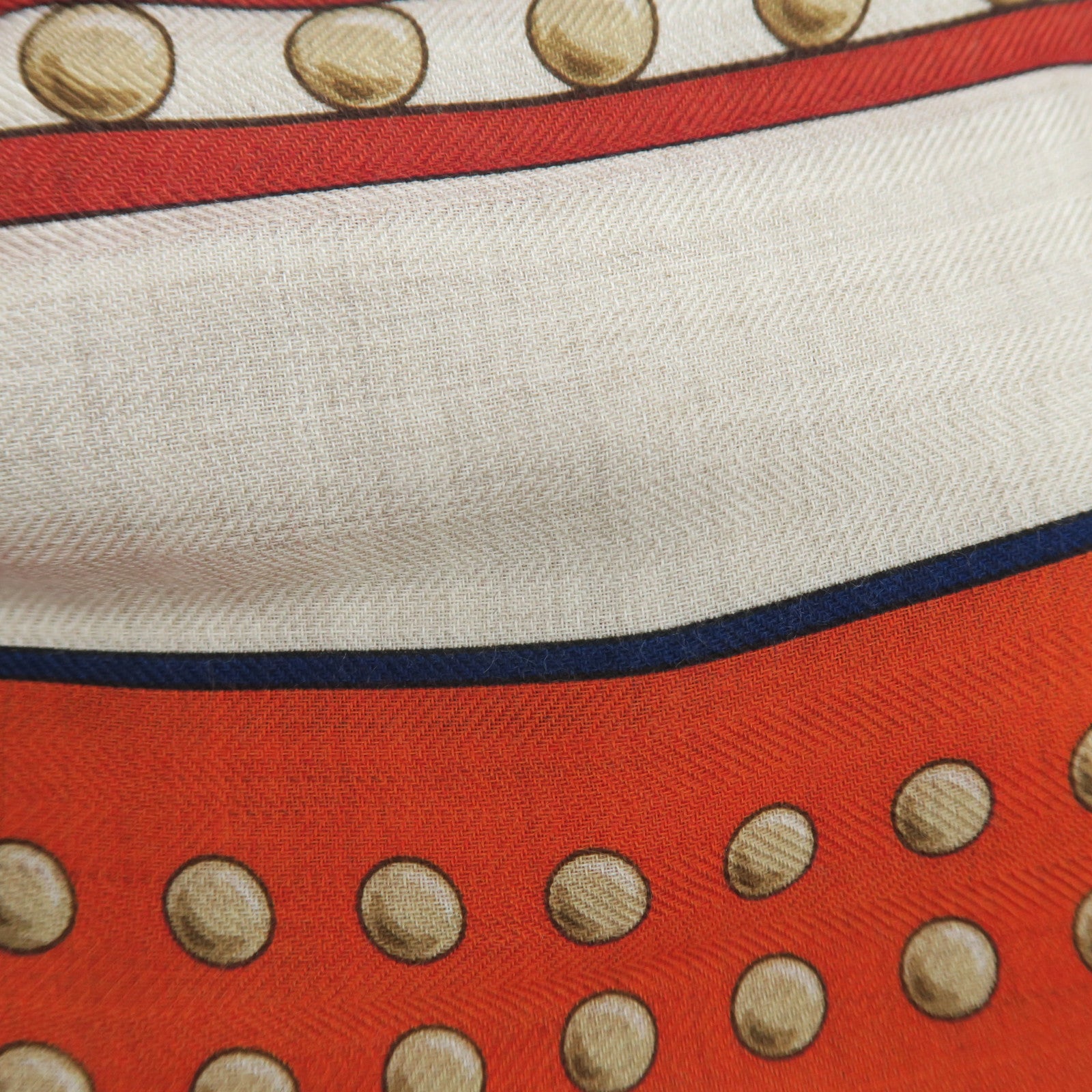 HERMES Cashmere/Silk Scarf Orange