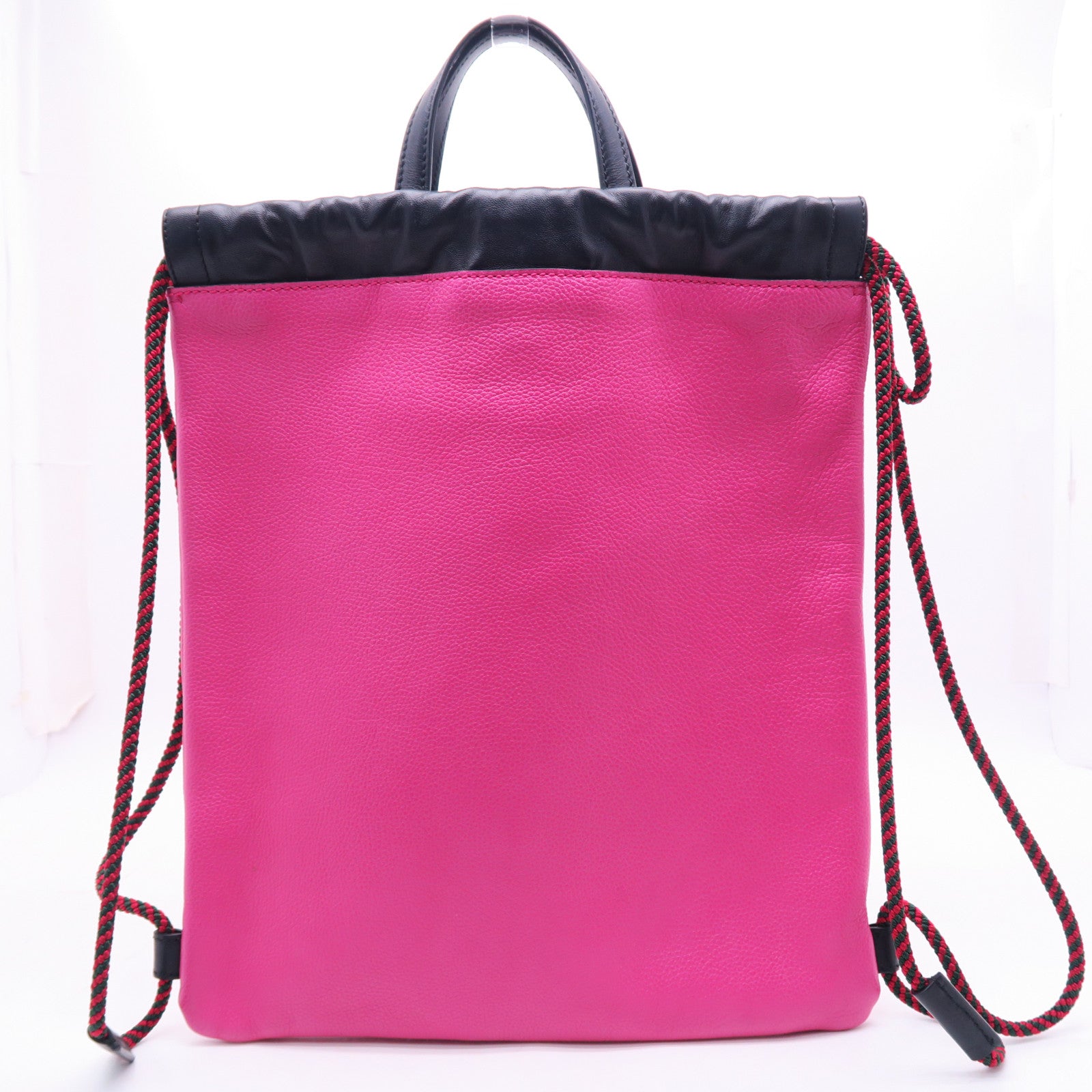 GUCCI 牛皮皮革Drawstring Backpack背包粉紅色