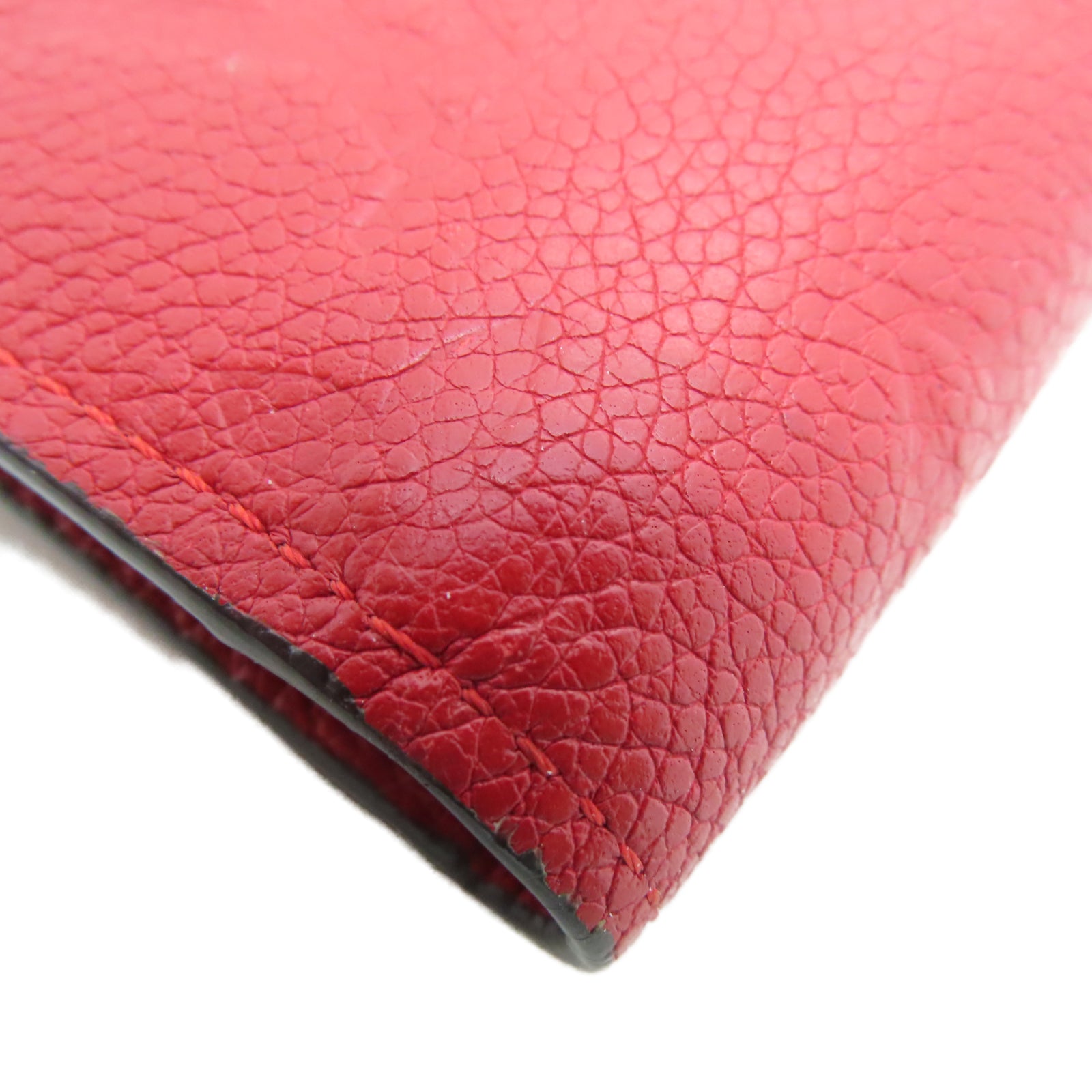 LOUIS VUITTON Monogram Empreinte Adele金扣钱包红色
