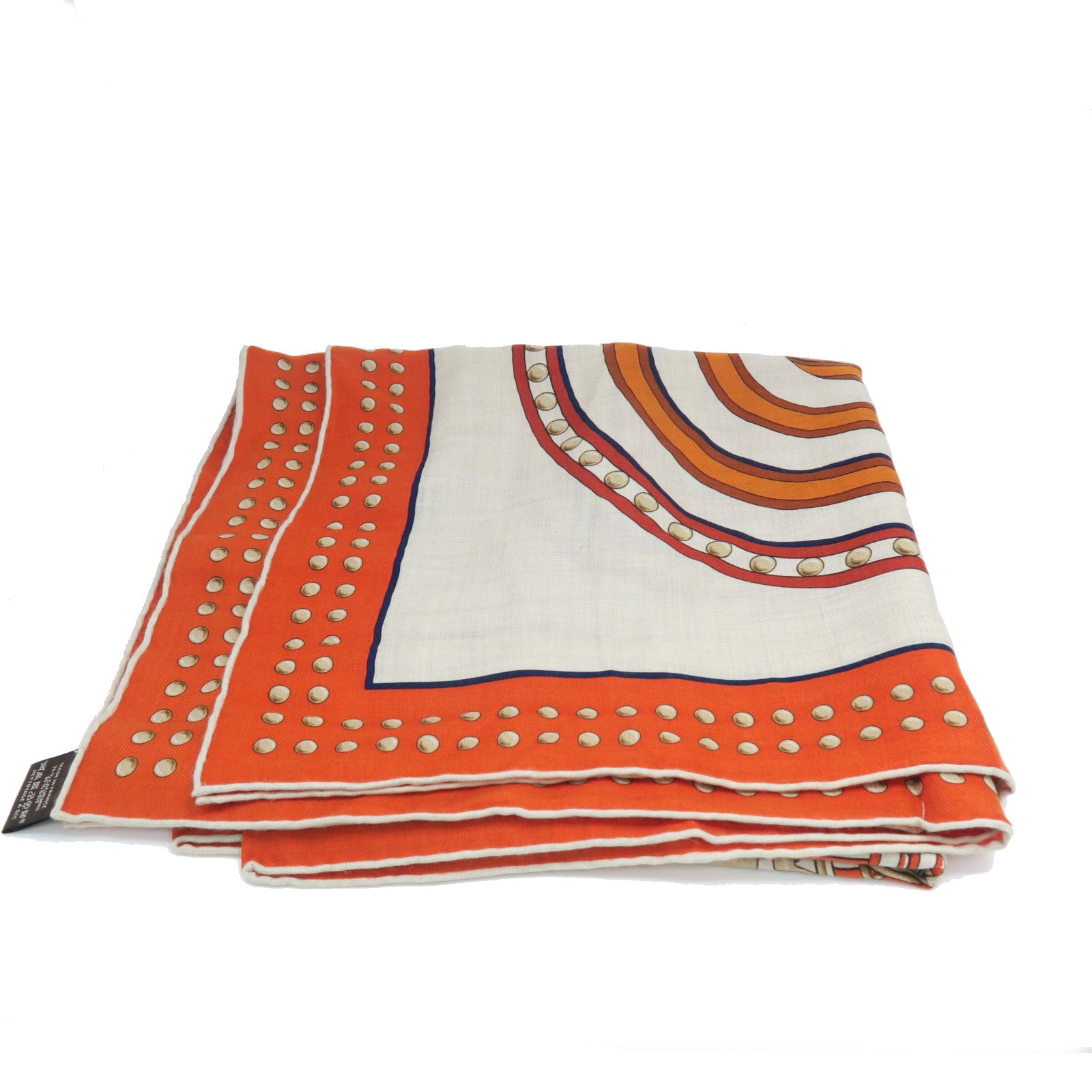 HERMES Cashmere/Silk Scarf Orange