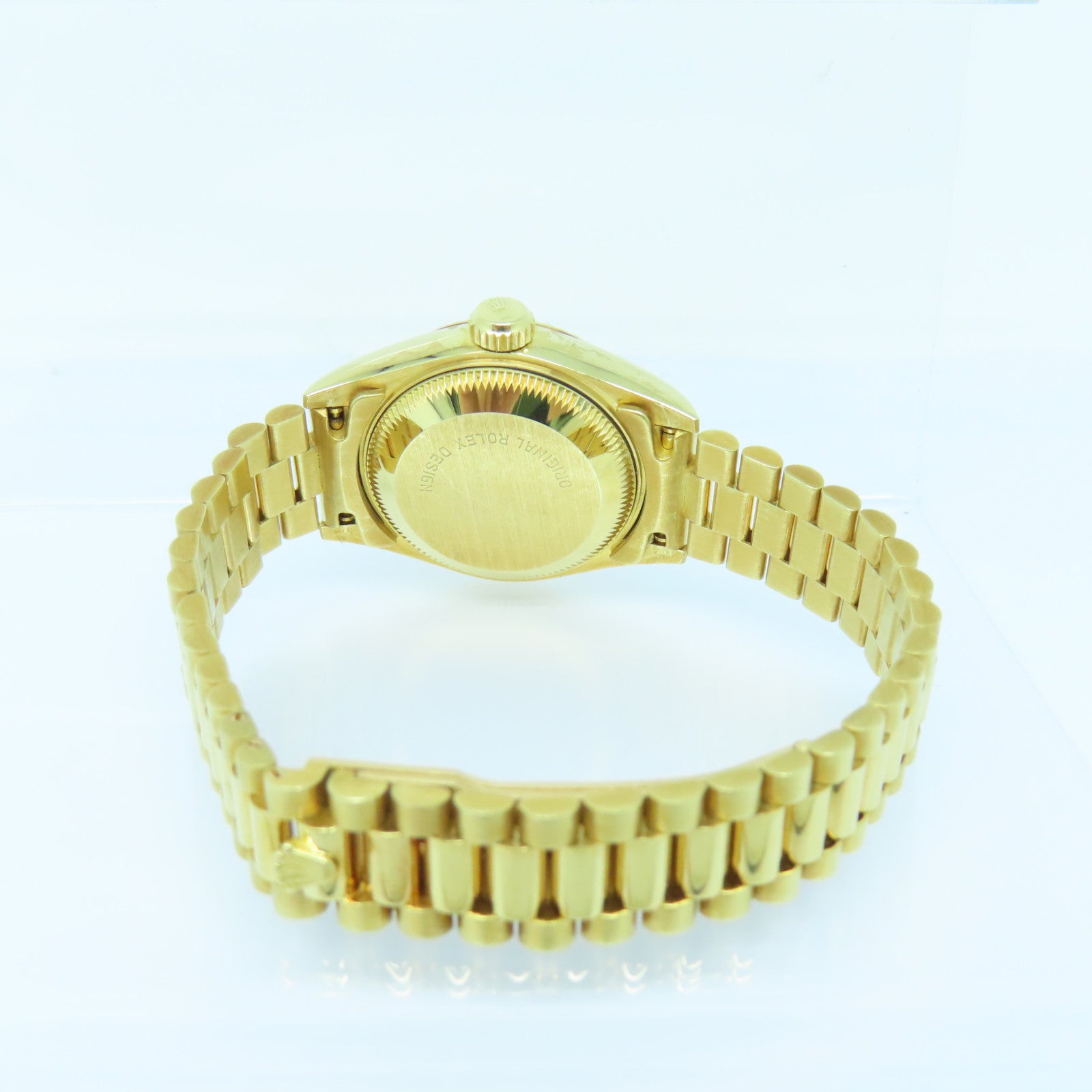 ROLEX Datejust 18K黃金手錶自動機芯金色