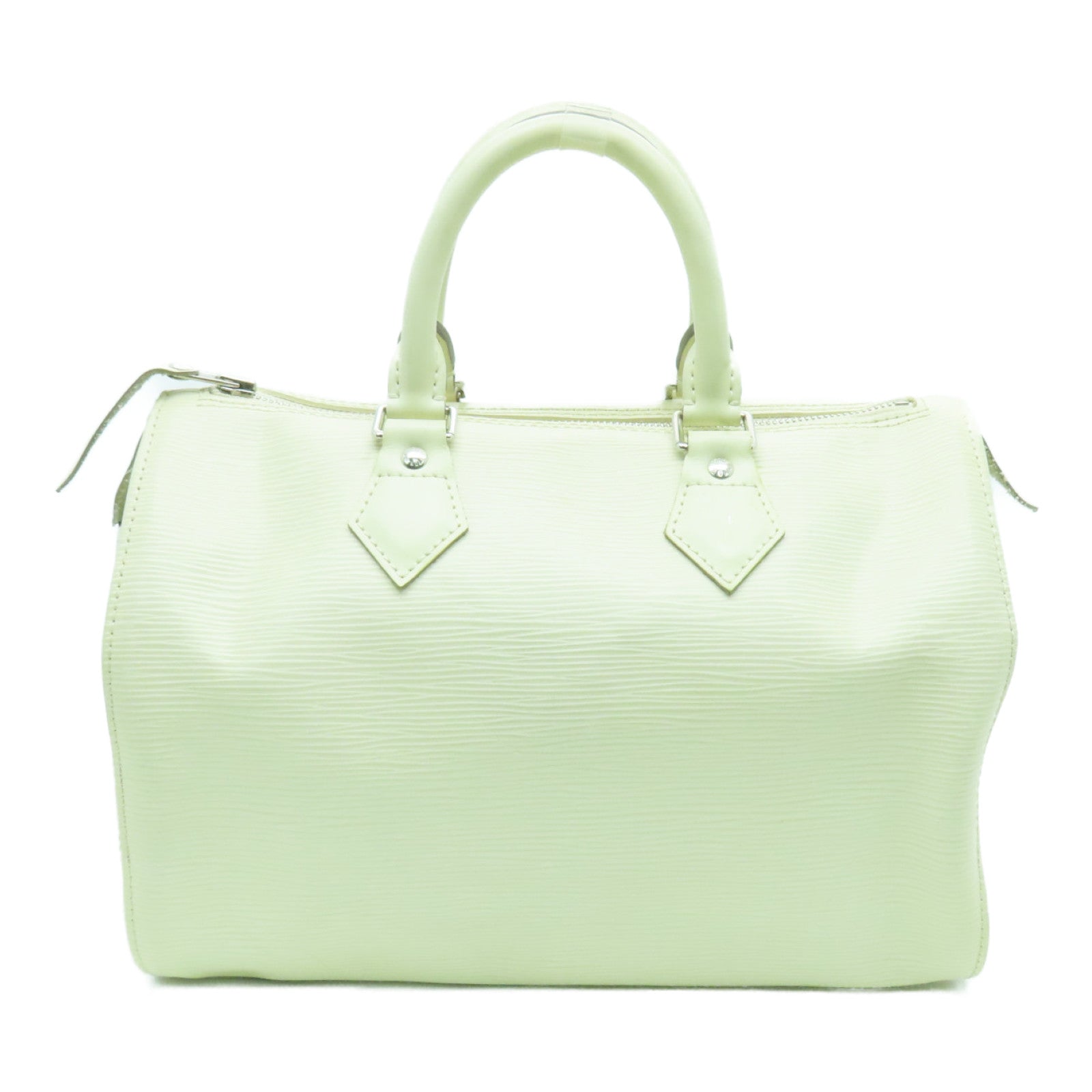 LOUIS VUITTON Epi Speedy 30銀扣手挽袋白色
