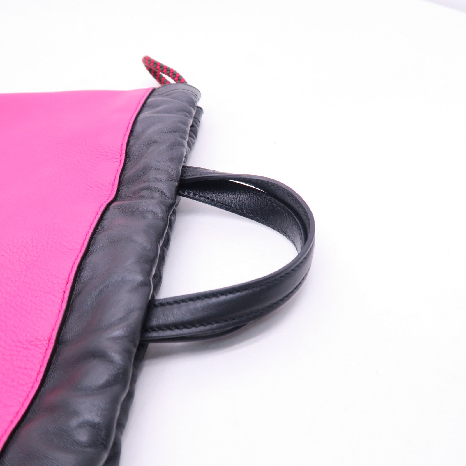 GUCCI 牛皮皮革Drawstring Backpack背包粉紅色