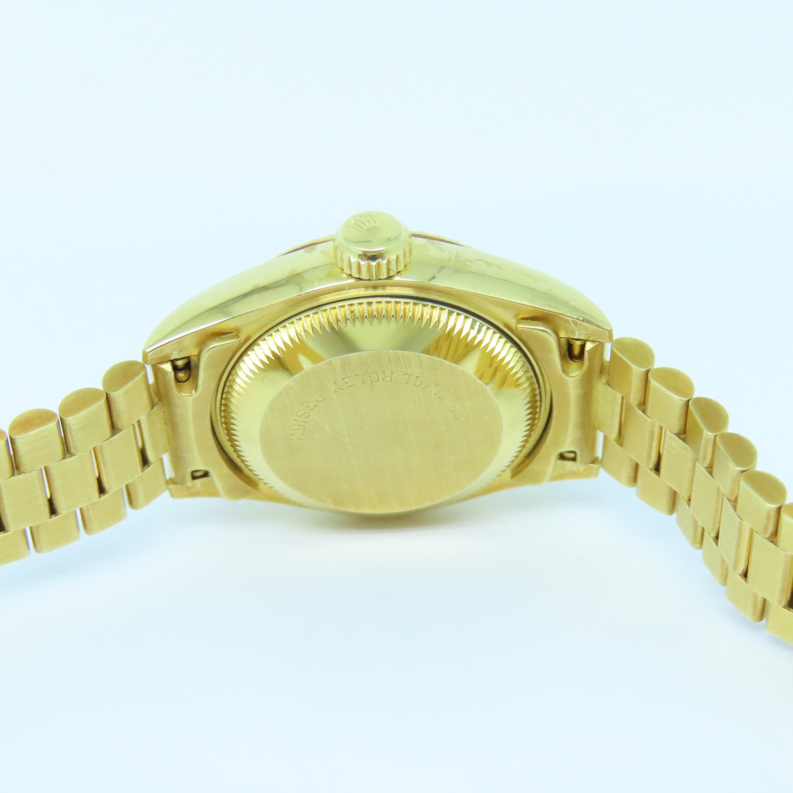 ROLEX Datejust 18K黃金手錶自動機芯金色