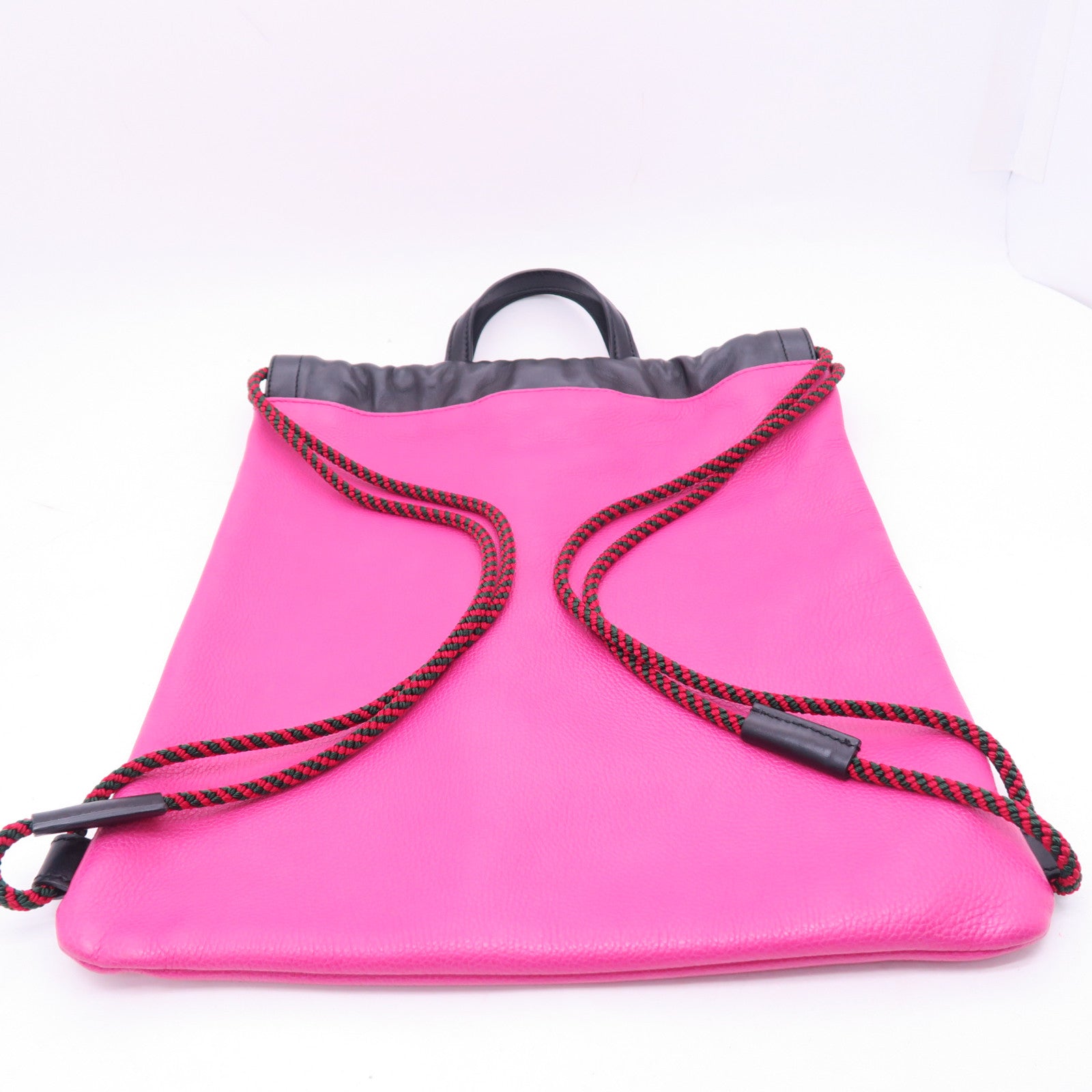 GUCCI 牛皮皮革Drawstring Backpack背包粉紅色
