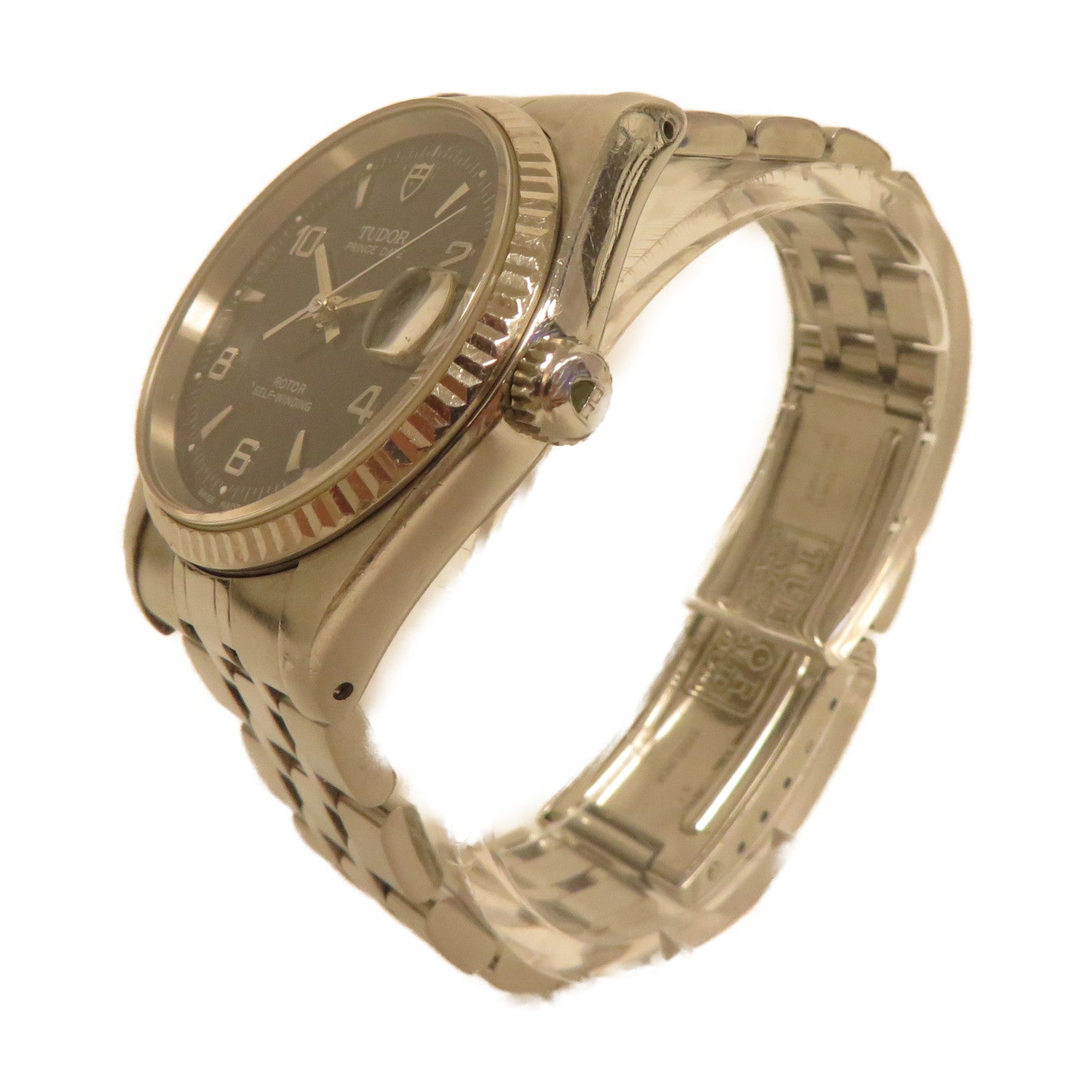 TUDOR Prince Date不鏽鋼手錶自動機芯黑色