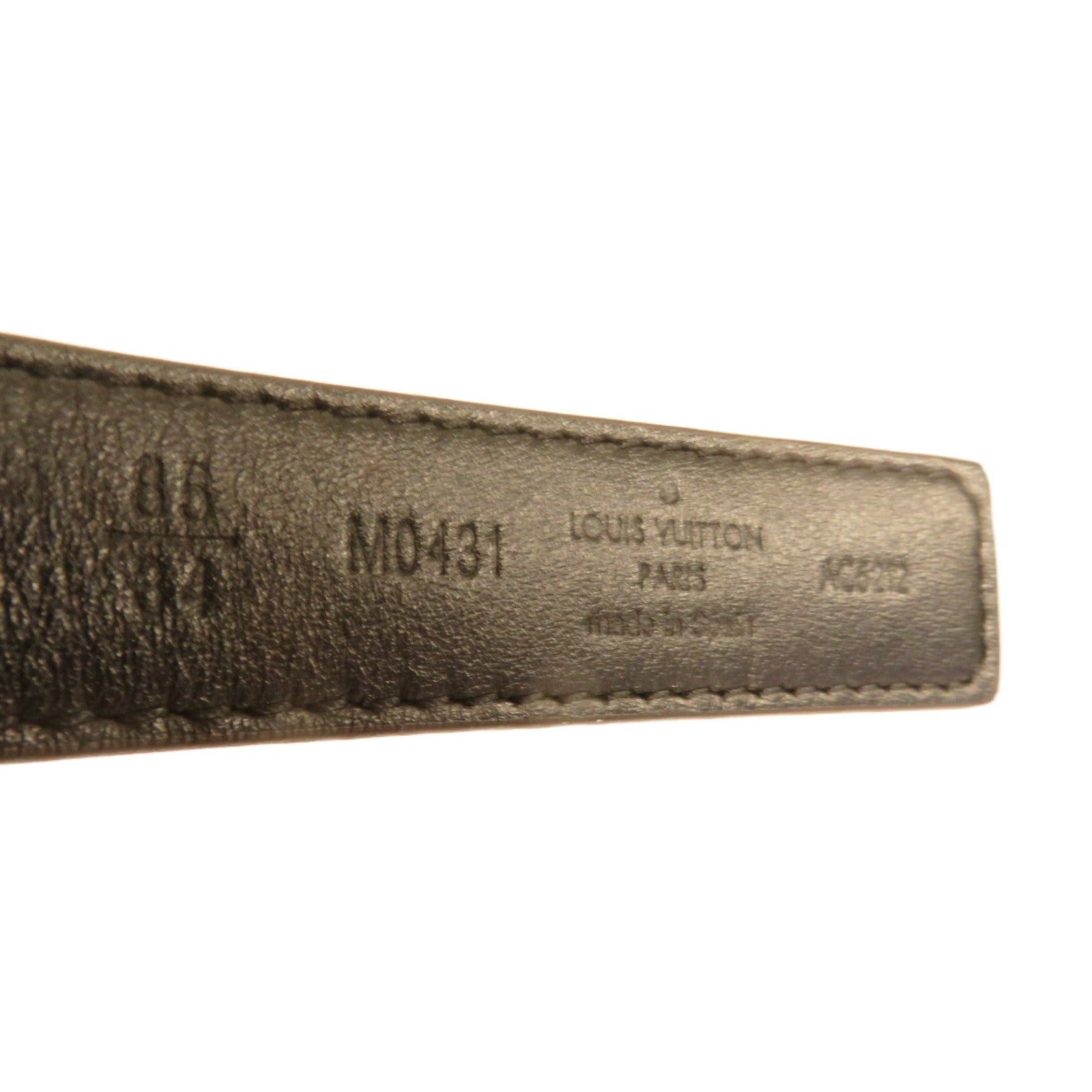 LOUIS VUITTON Monogram Reversible Belt 85cm金扣皮帶啡色