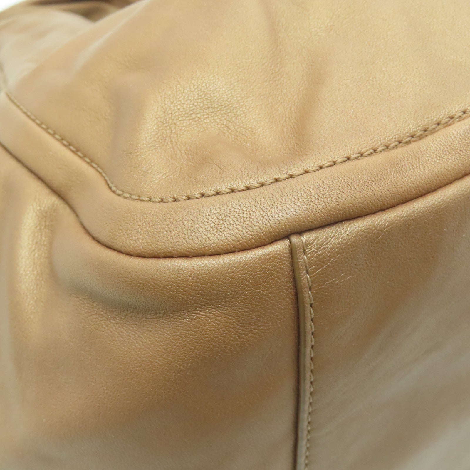 COACH 【激減優惠】牛皮皮革Shoulder Bag金扣肩背袋玫瑰金色