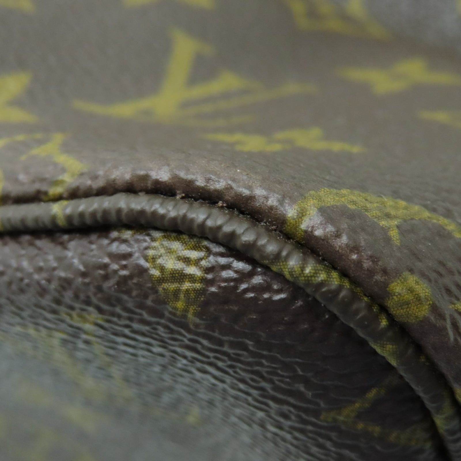 LOUIS VUITTON Monogram Neverfull GM金扣手挽袋棕色