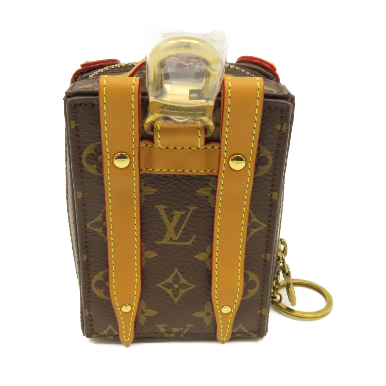 LOUIS VUITTON Monogram Soft Trunk Backpack Bag Charm and Key Holder掛飾啡 Brand Off Hong Kong