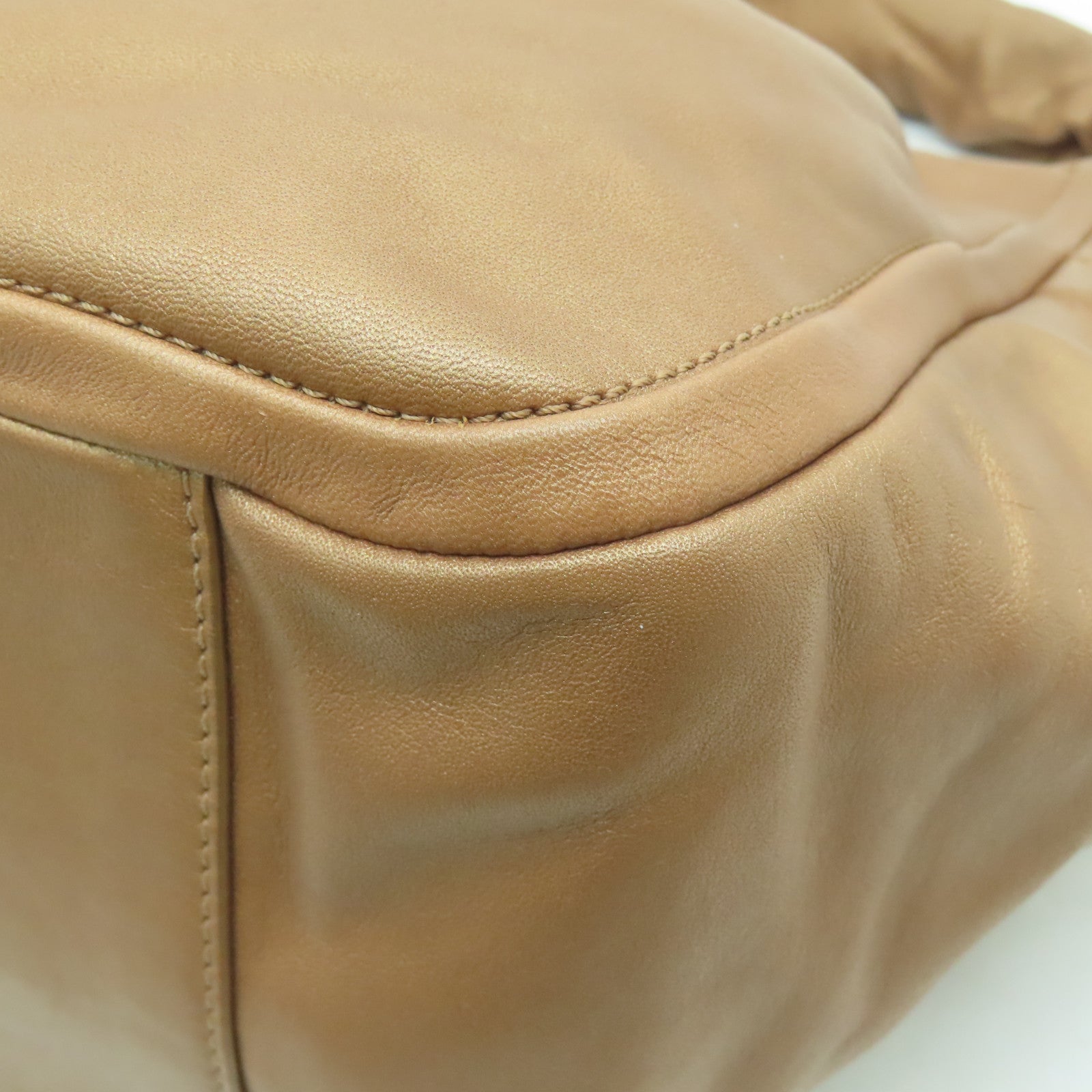 COACH 【激減優惠】牛皮皮革Shoulder Bag金扣肩背袋玫瑰金色