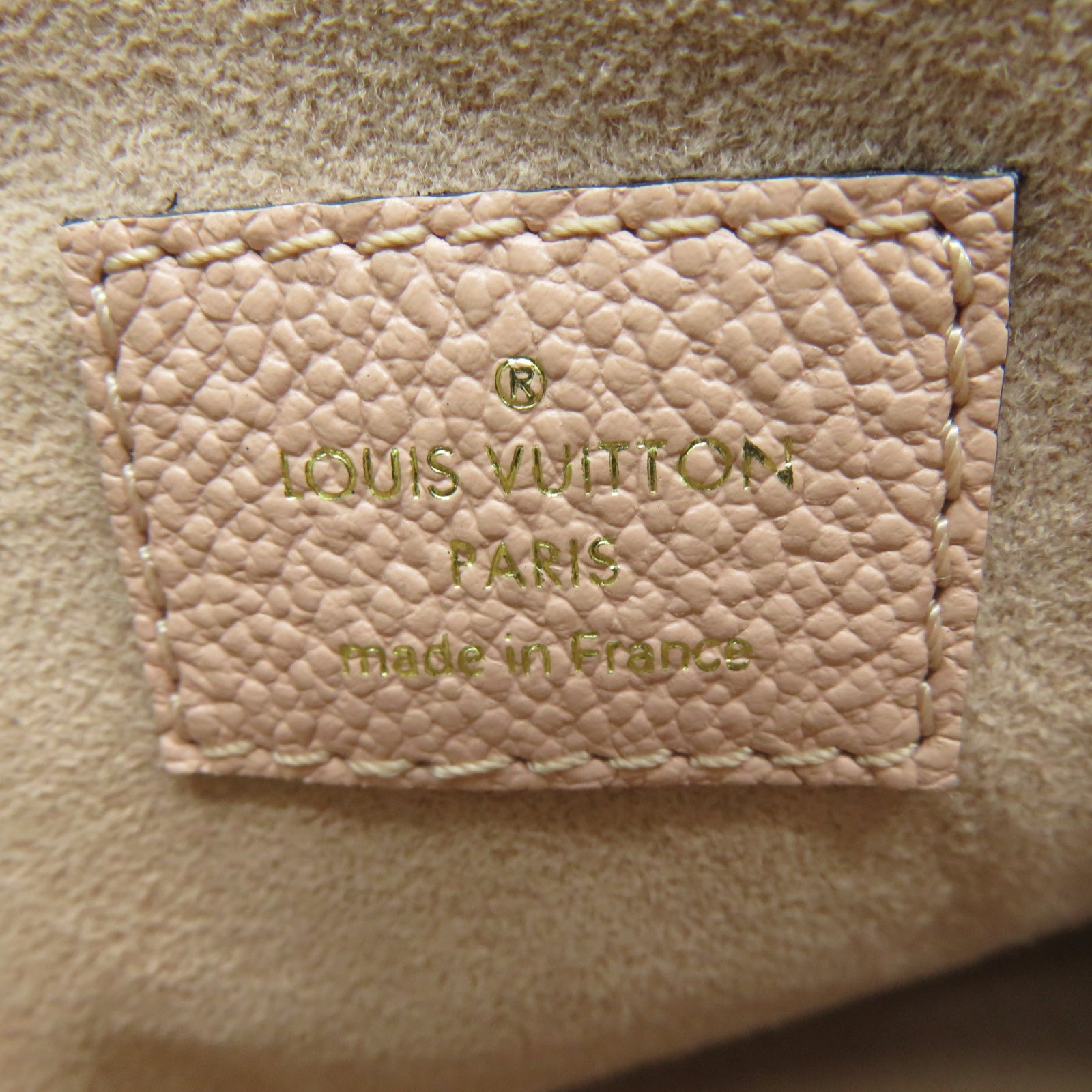 LOUIS VUITTON Monogram Surene BB金扣鏈帶肩背袋啡色/粉紅色