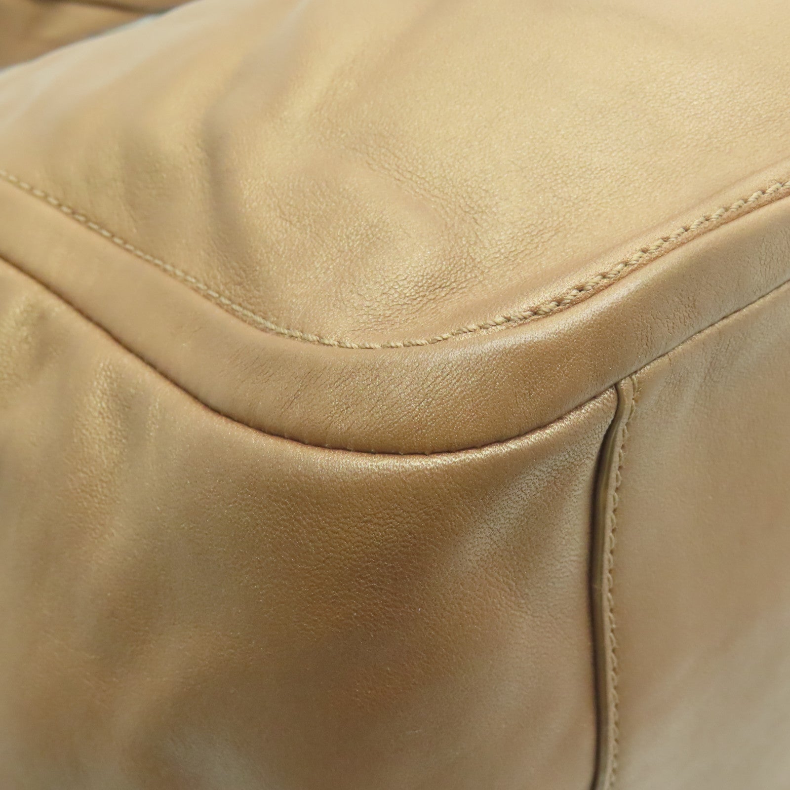 COACH 【激減優惠】牛皮皮革Shoulder Bag金扣肩背袋玫瑰金色