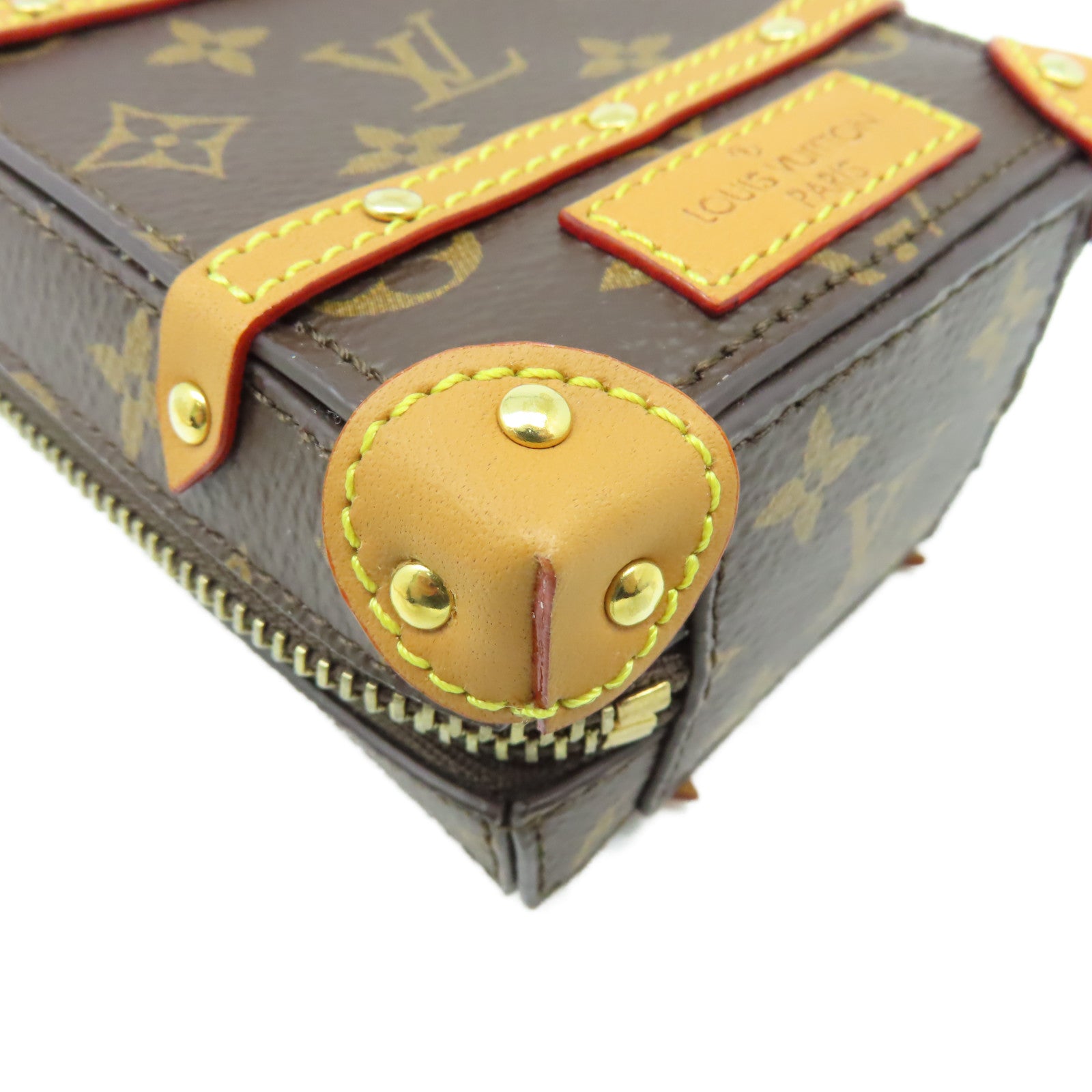LOUIS VUITTON Monogram Soft Trunk Backpack Bag Charm and Key Holder掛飾啡色