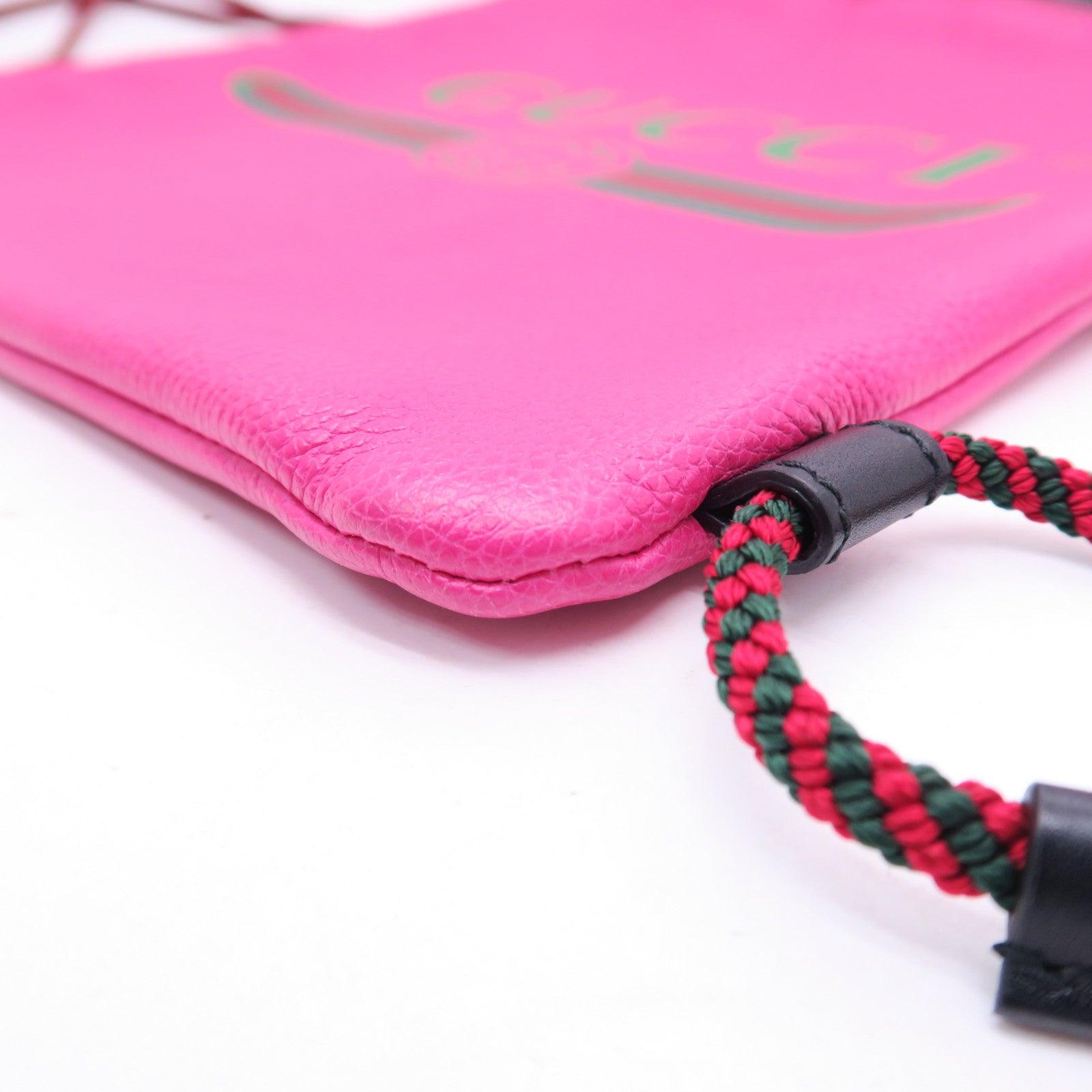 GUCCI 牛皮皮革Drawstring Backpack背包粉紅色