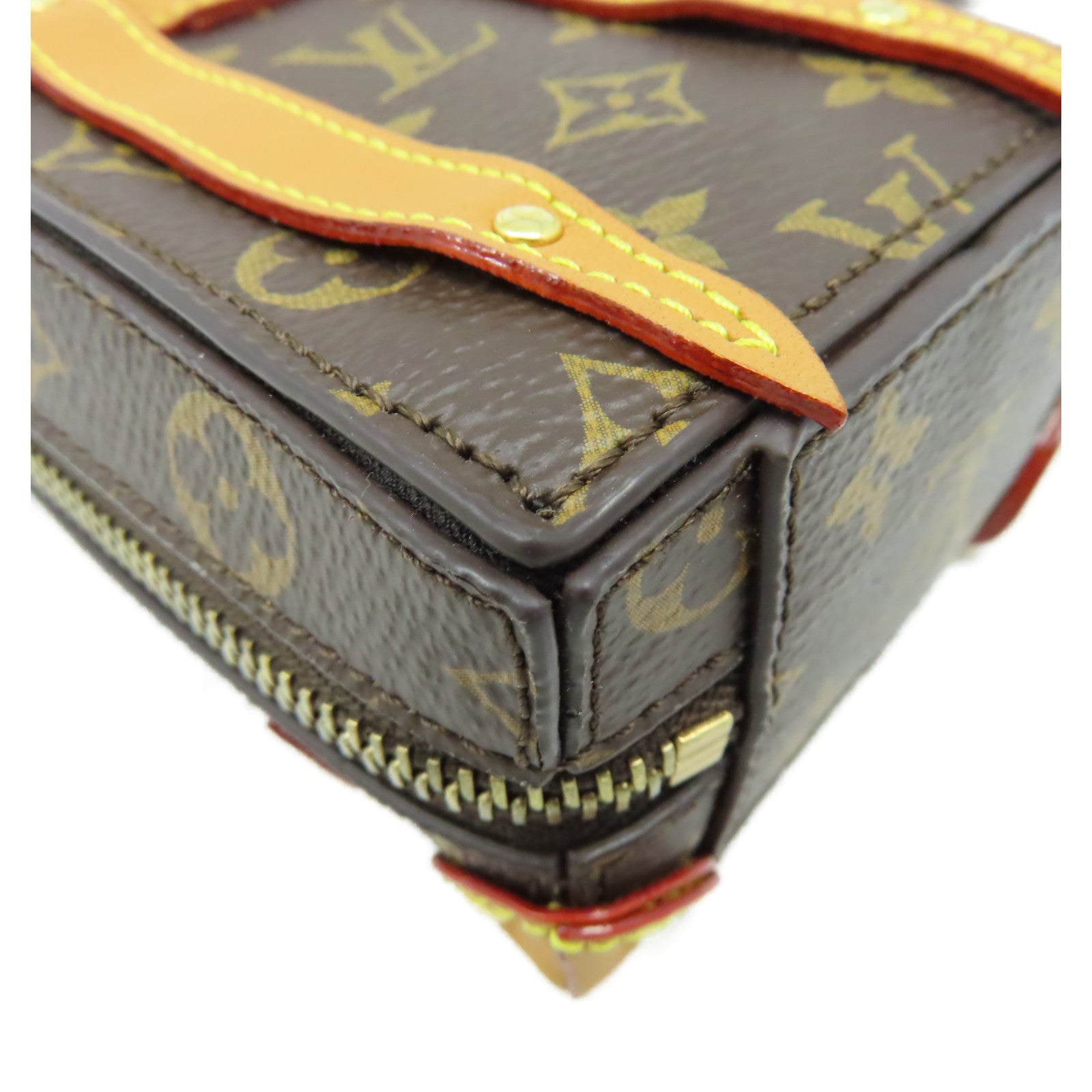 LOUIS VUITTON Monogram Soft Trunk Backpack Bag Charm and Key Holder掛飾啡 Brand Off Hong Kong