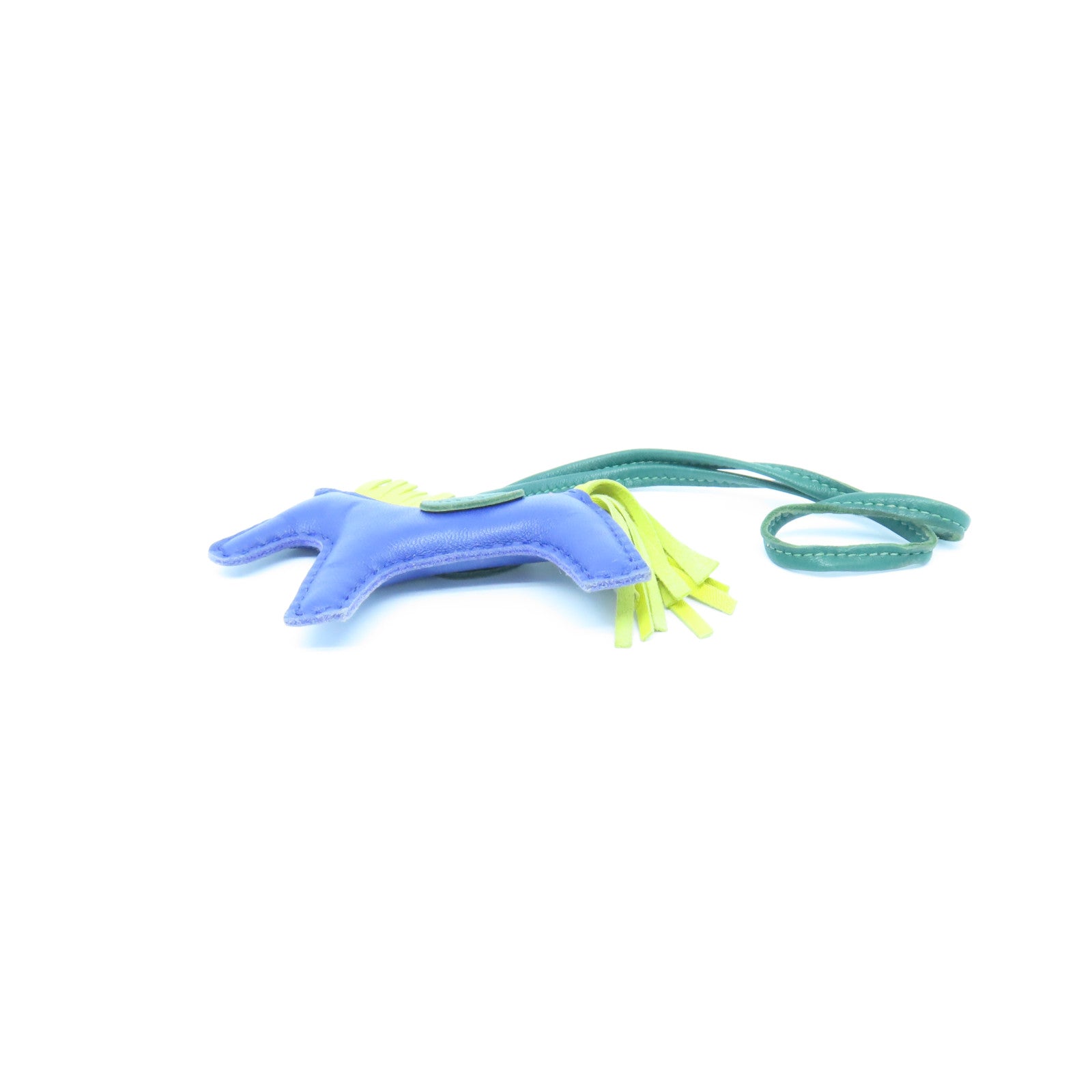 HERMES Swift Leather Rodeo PM Charm Blue/Green/Yellow