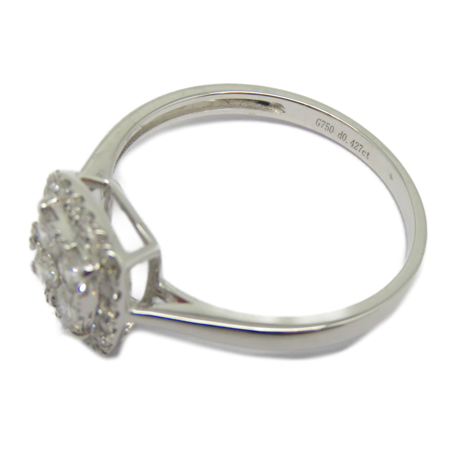 JEWELRY 【激減優惠】18K白金Diamond Ring 0.43ct鑽石戒指US#6.5銀色